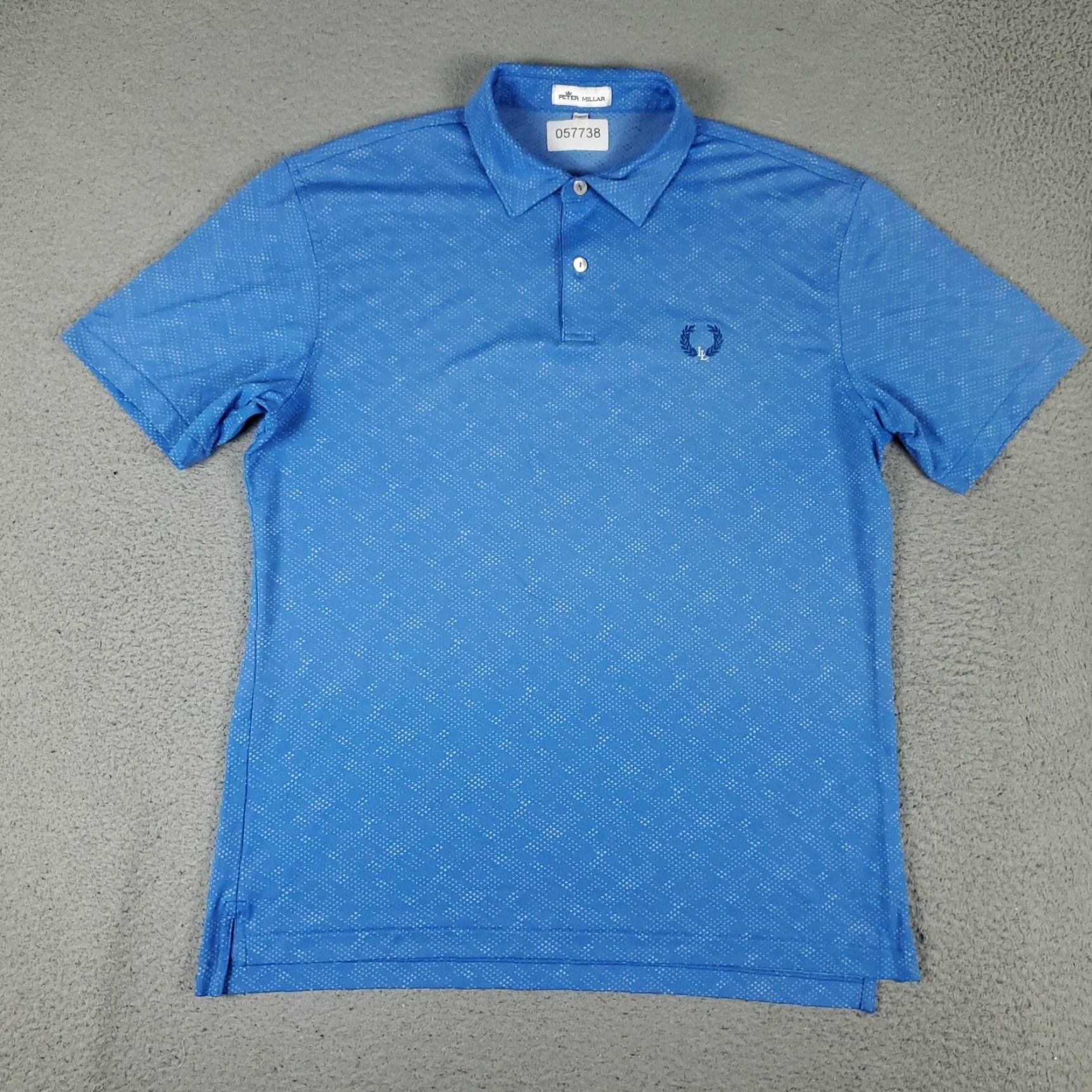 Peter Millar Peter Millar Polo Shirt Mens M Blue Abstract Golf Casual Short Sleeve Size US M / EU 48-50 / 2 - 2 Thumbnail