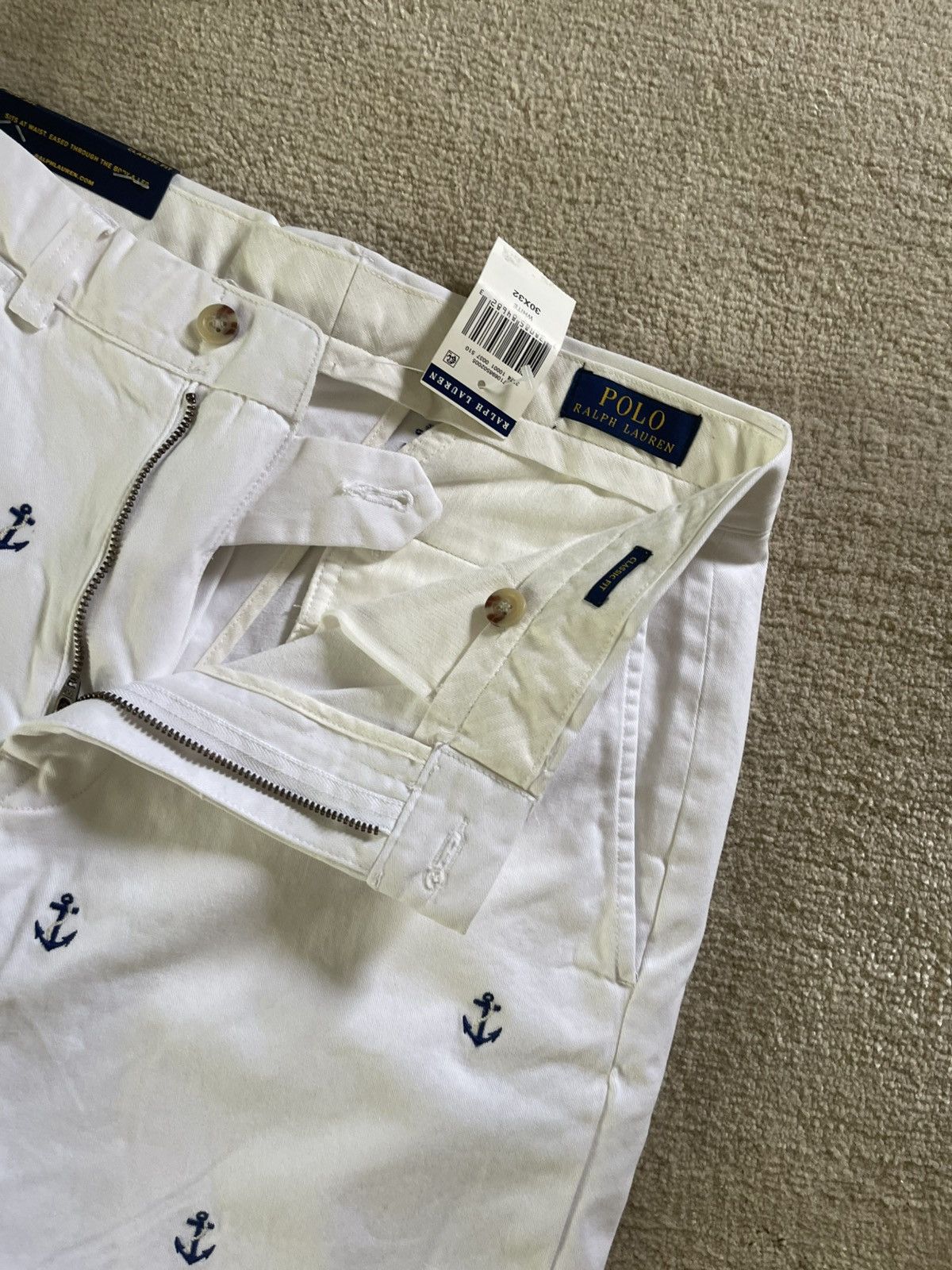 Polo Ralph Lauren Polo Ralph Lauren mens white pants 30x32 anchor NWT Size US 30 / EU 46 - 3 Thumbnail