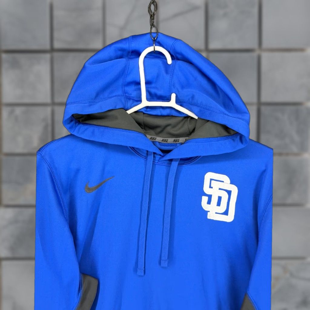 Nike Nike San Diego Padres Therma-FIT Hoodie Mens L Blue Pullover MLB 621940-466 Size US L / EU 52-54 / 3 - 1 Thumbnail