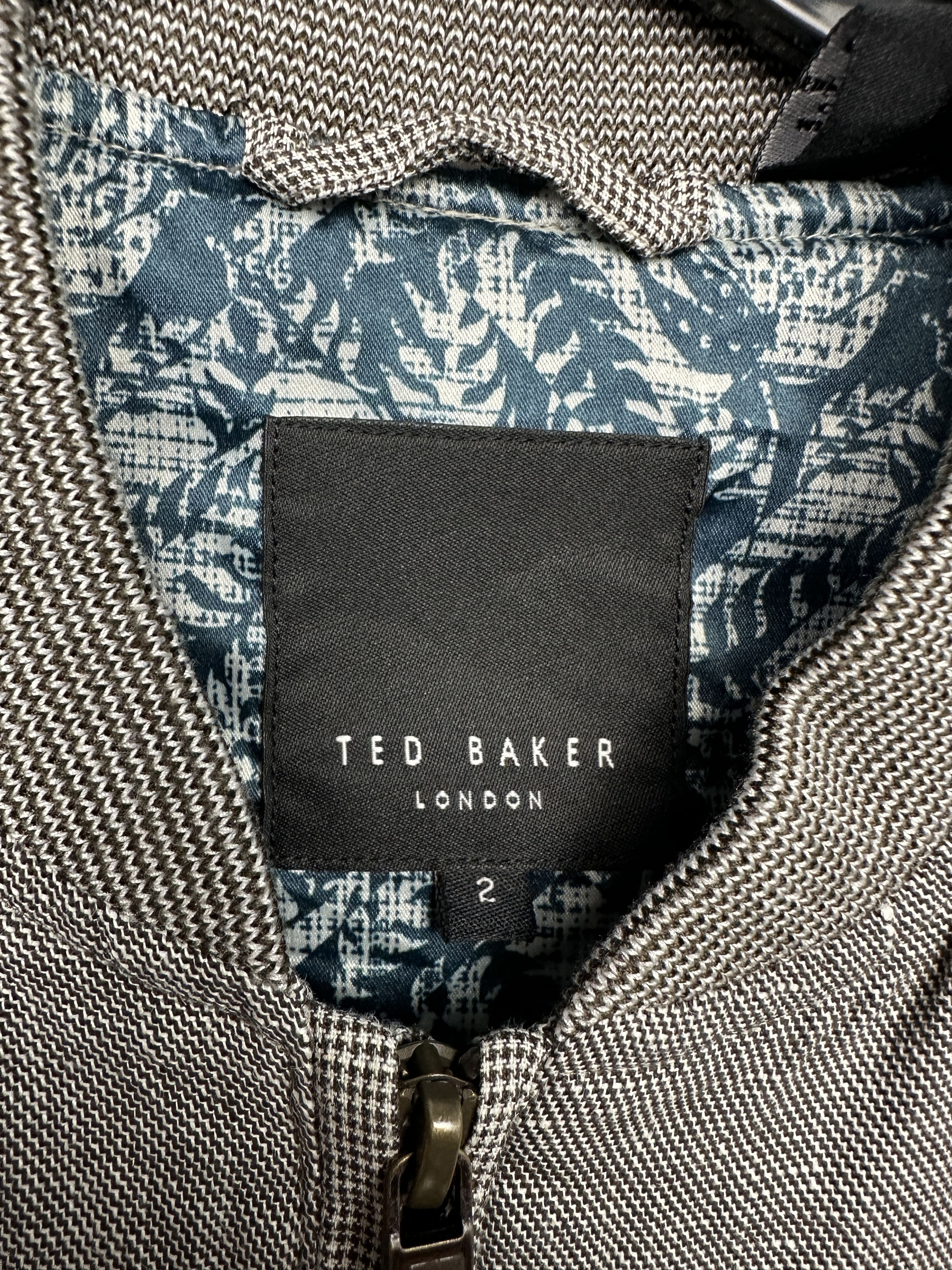 Ted Baker Ted Baker Mens Linen - Cotton Bomber Jacket Size US S / EU 44-46 / 1 - 3 Thumbnail