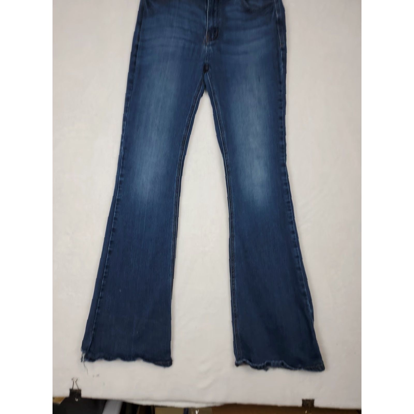 Vintage VINTAGE KanCan Bootcut Jeans Dark Wash High Rise Womens Sz 28 5-Pocket Distressed Stretch Blue Jeans 90s Bohemian City Womens Size 28" / US 6 / IT 42 - 2 Thumbnail