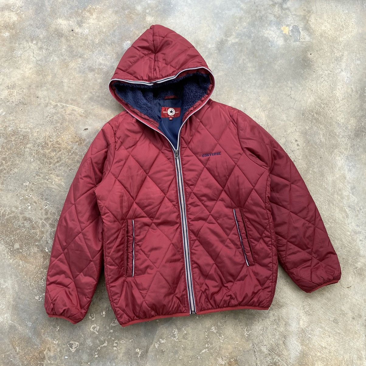 20471120 × Converse Converse Puffer Jacket Hooded Nice Design Size US M / EU 48-50 / 2 - 5 Thumbnail