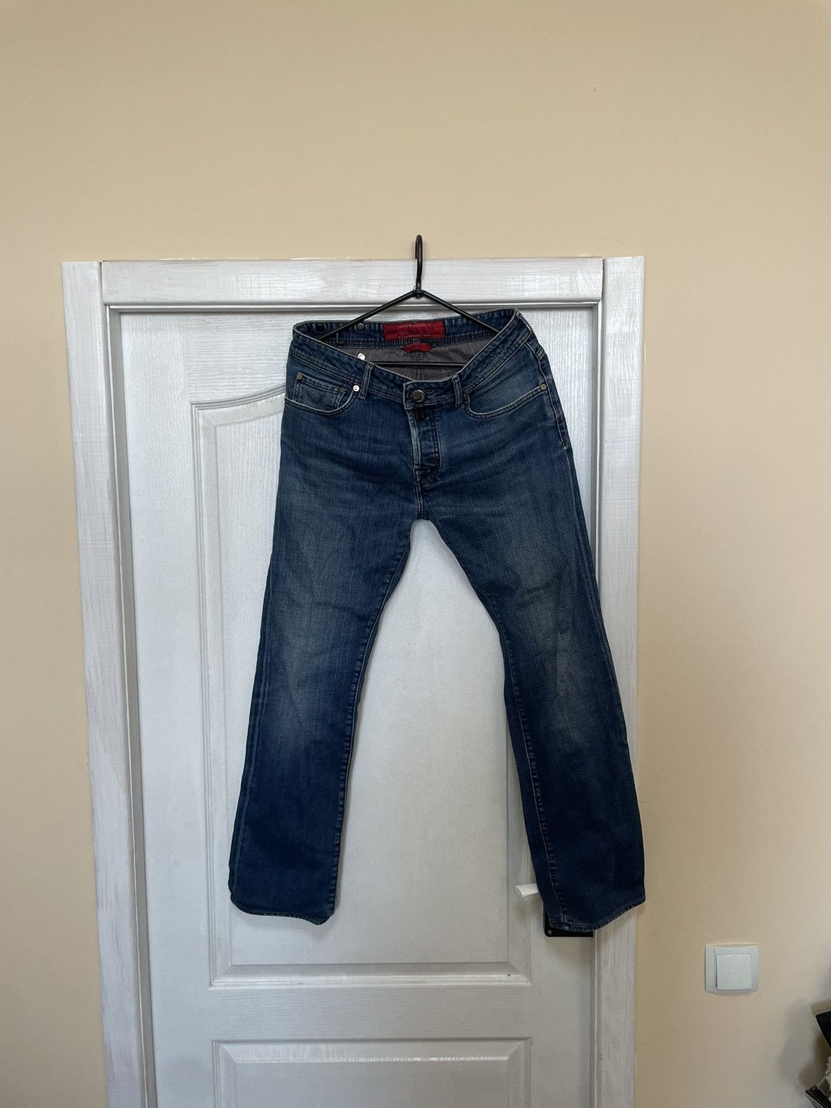 Jacob Cohen × Jean × Vintage Vintage Jacob Cohen Rare Faded Fly Button Jeans Denim Pants Size US 33 - 1 Thumbnail