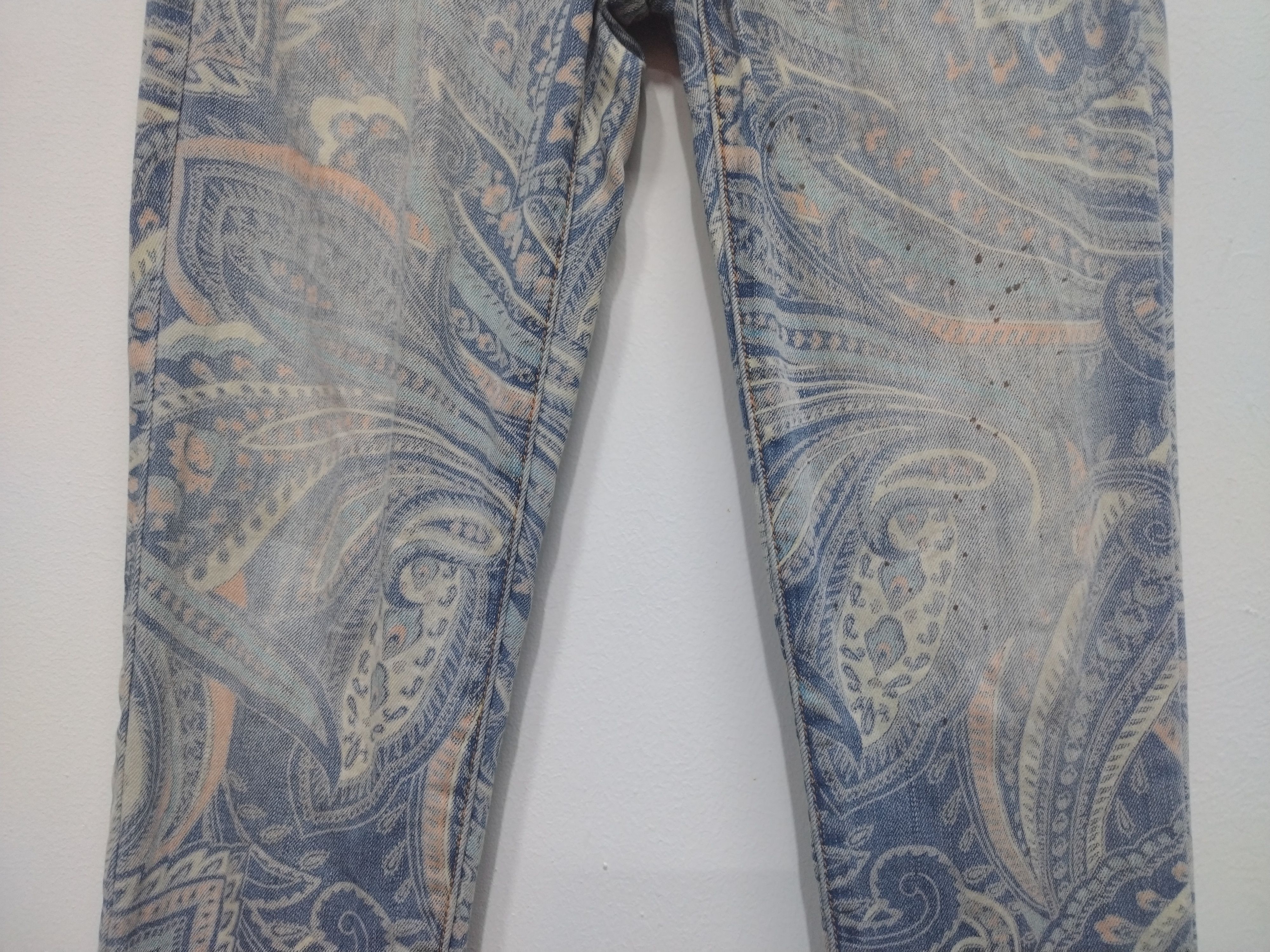 American Eagle Outfitters Paisley American eagle super stretch jegging fit jeans Size 29" - 4 Thumbnail