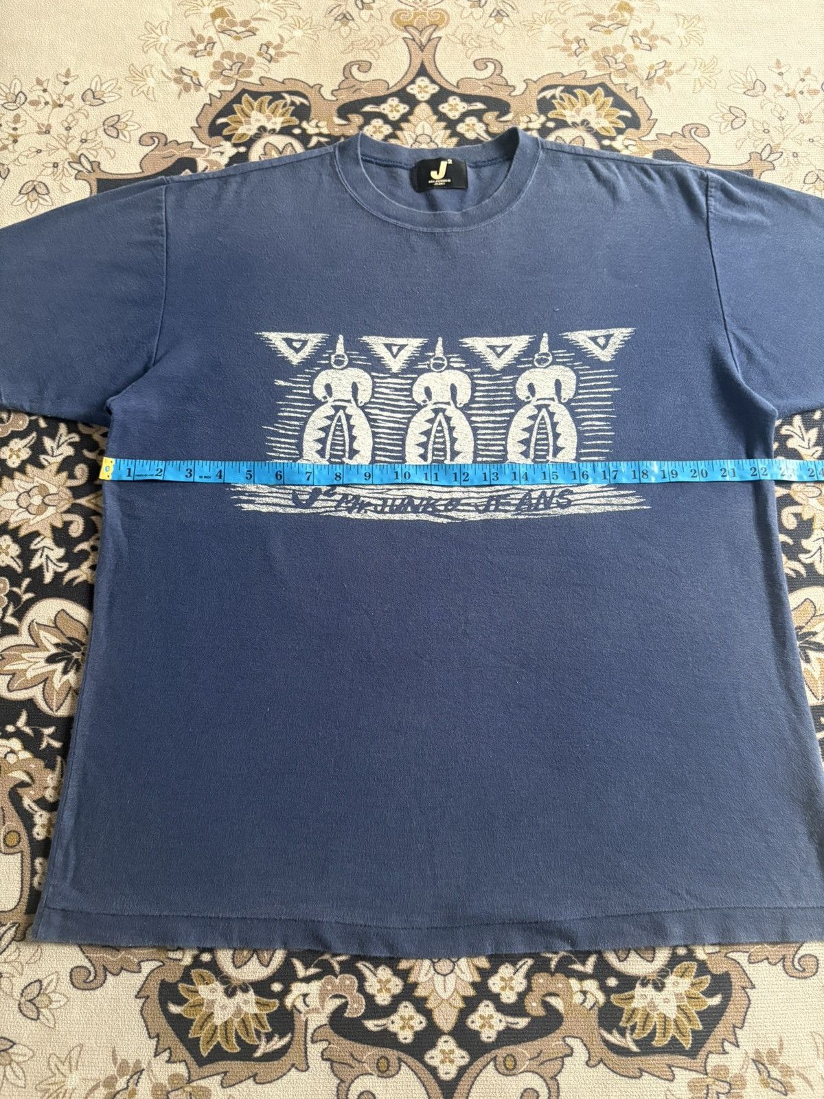 Mr. Junko Vintage Mr.JUNKO Jeans Over Print T-Shirt Size US L / EU 52-54 / 3 - 10 Thumbnail