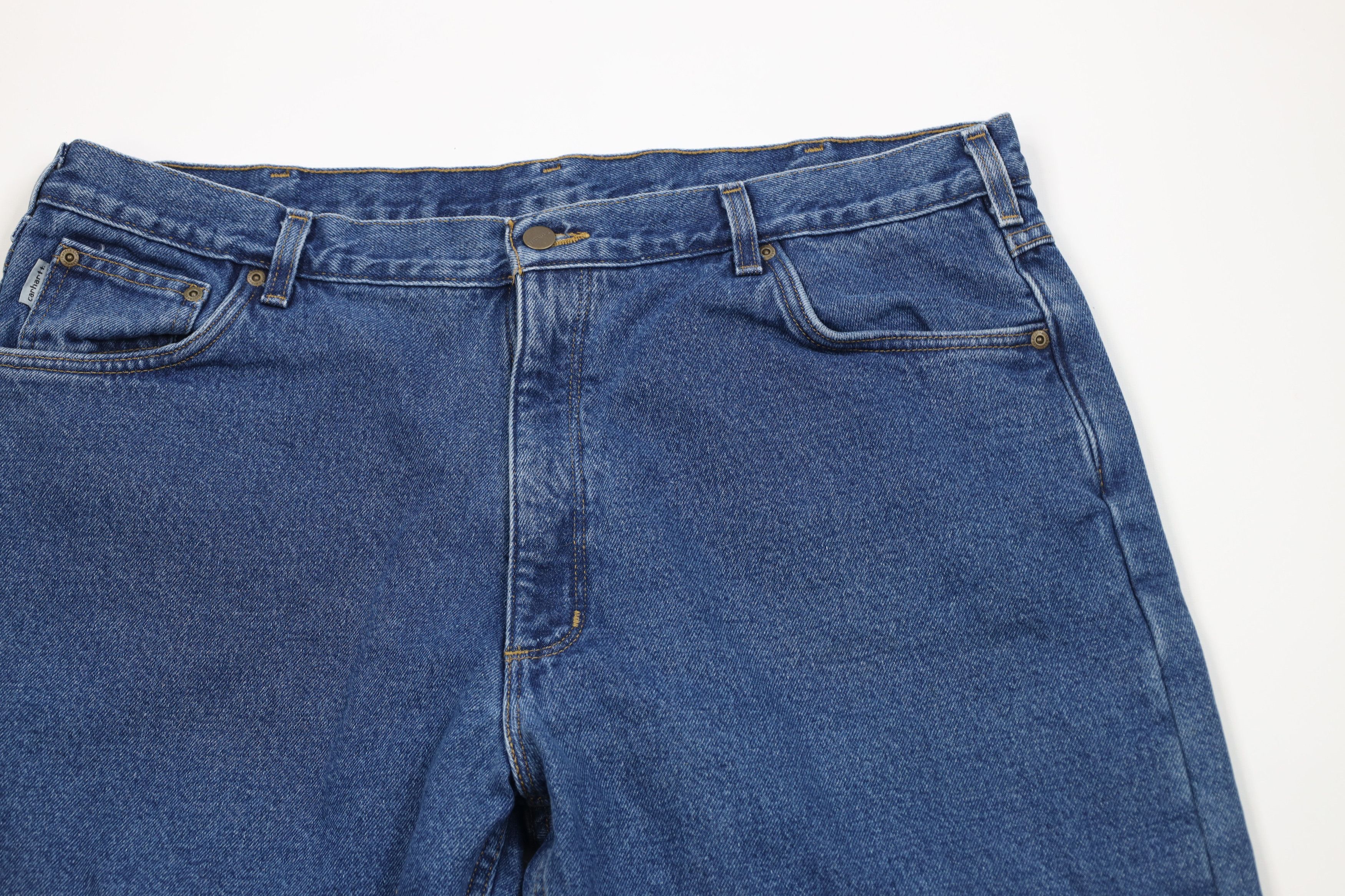 Carhartt Vintage Carhartt Fit Fleece Lined Wide Leg Denim Jeans Size US 42 / EU 58 - 3 Thumbnail