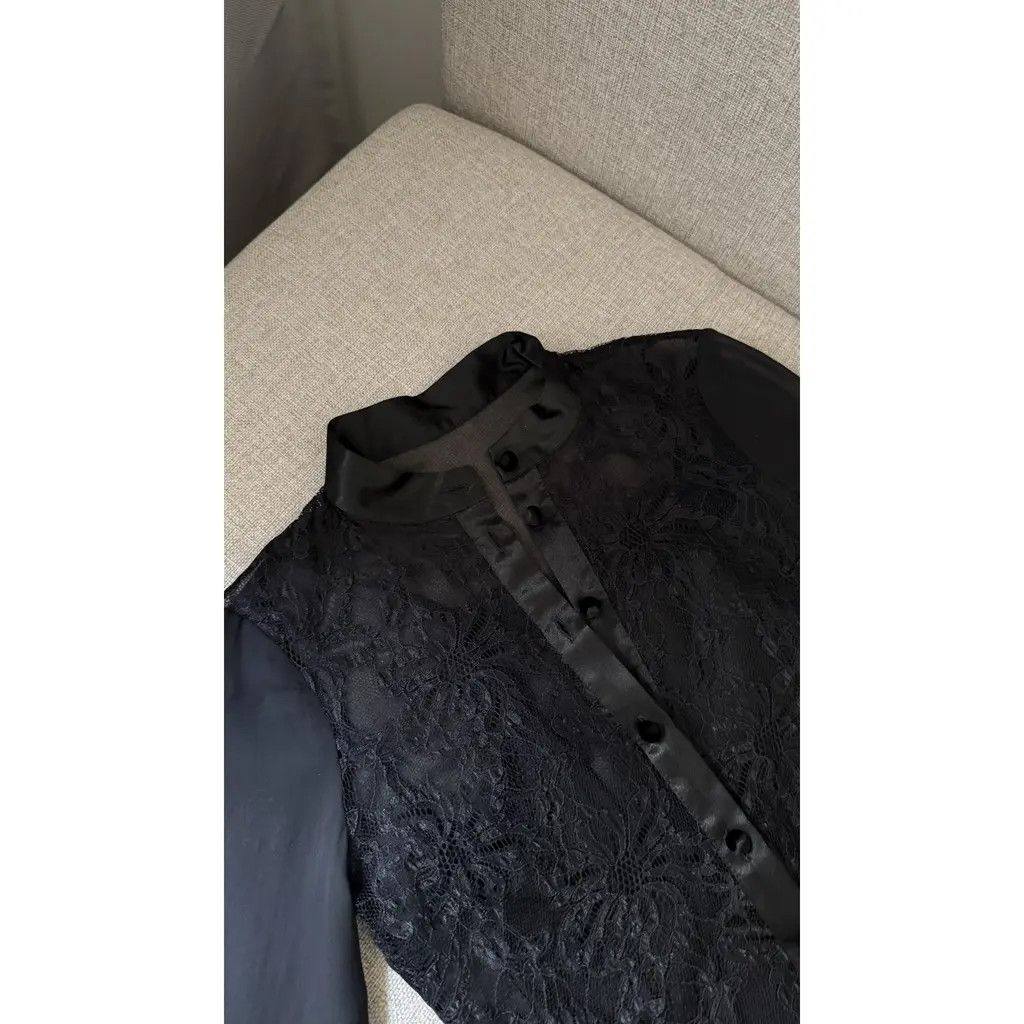 Dolce & Gabbana Dolce & Gabbana Womens Black Lace Mini Dress Size IT38 Size XS / US 0-2 / IT 36-38 - 4 Thumbnail