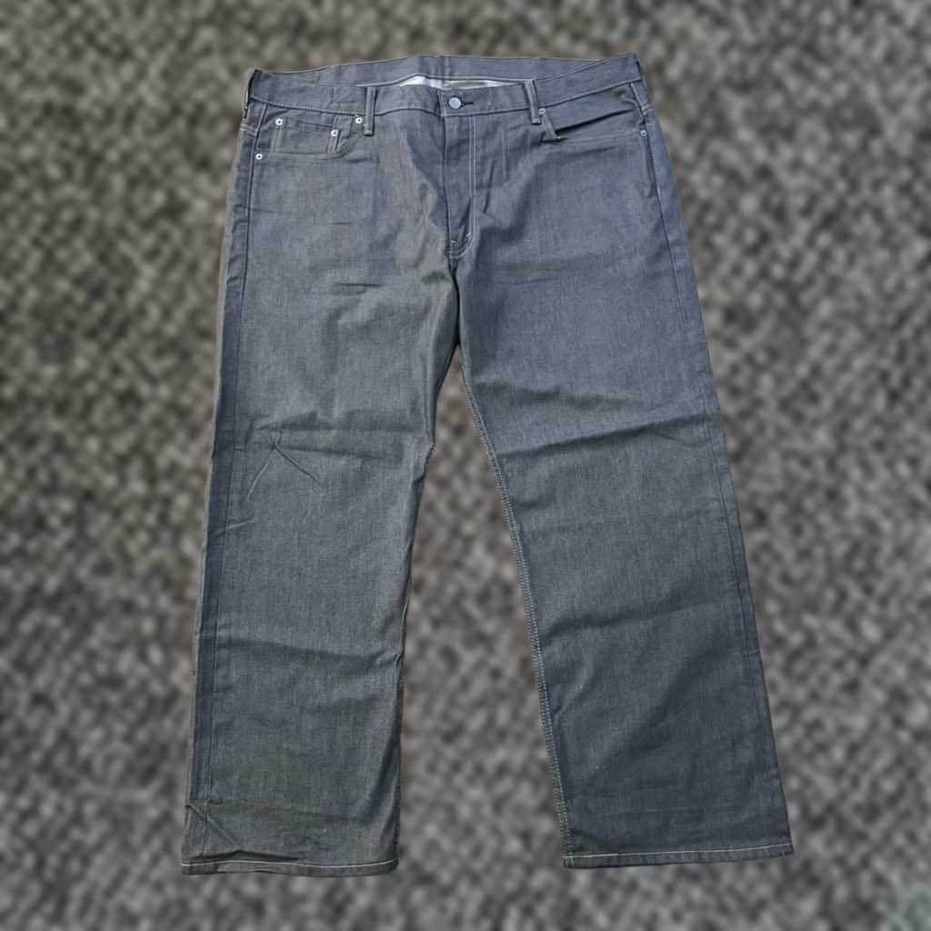 Levi's Levi's 569 Loose Straight Jeans Mens 42x30 Gray Denim Baggy 90s Grunge Distressed Relaxed Fit Bag Loops 5-Pocket Denim Jeans Size US 42 / EU 58 - 1 Thumbnail