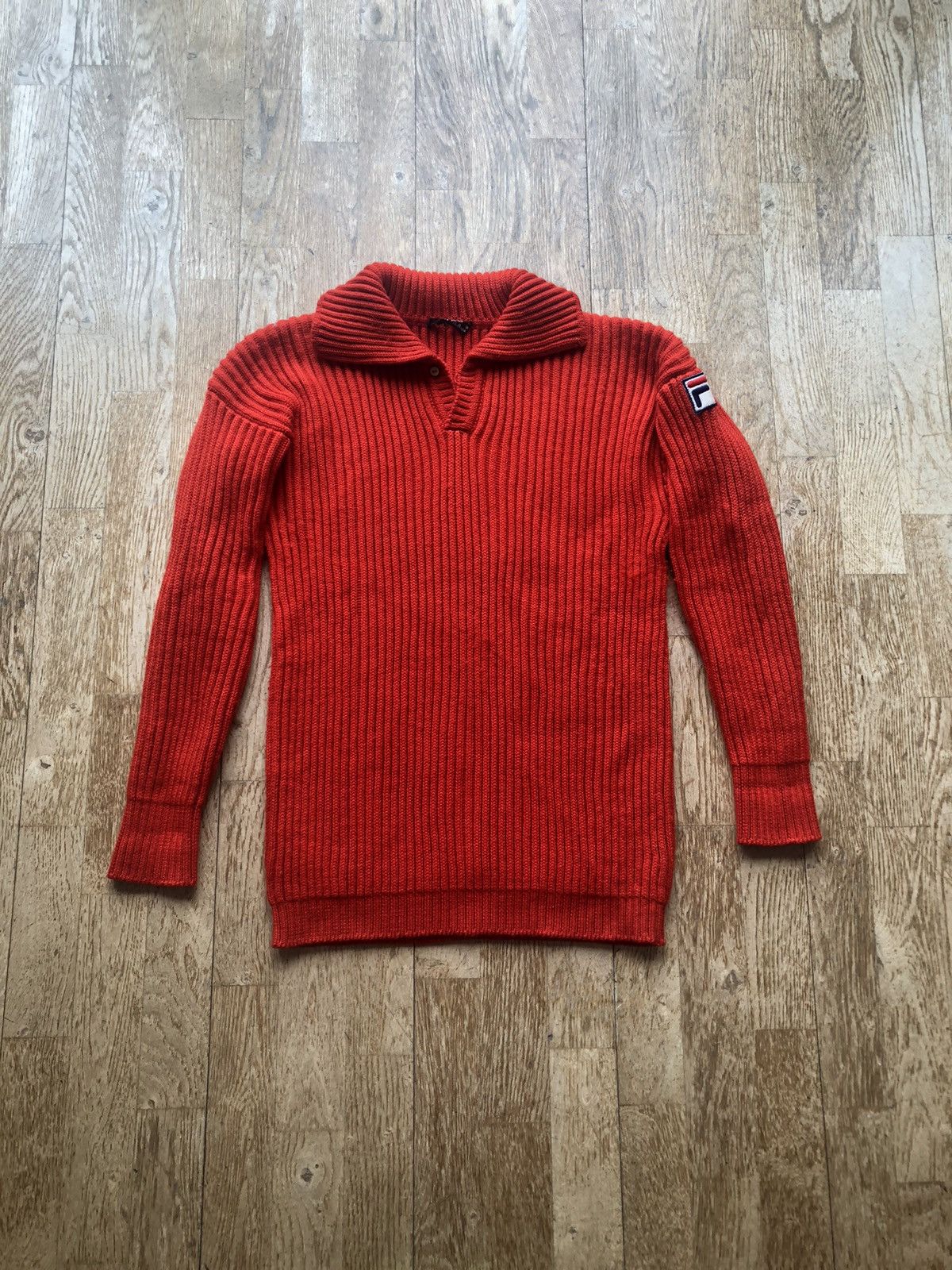 RARE VINTAGE FILA ITALY QUALITY WARM WOOL SWEATER