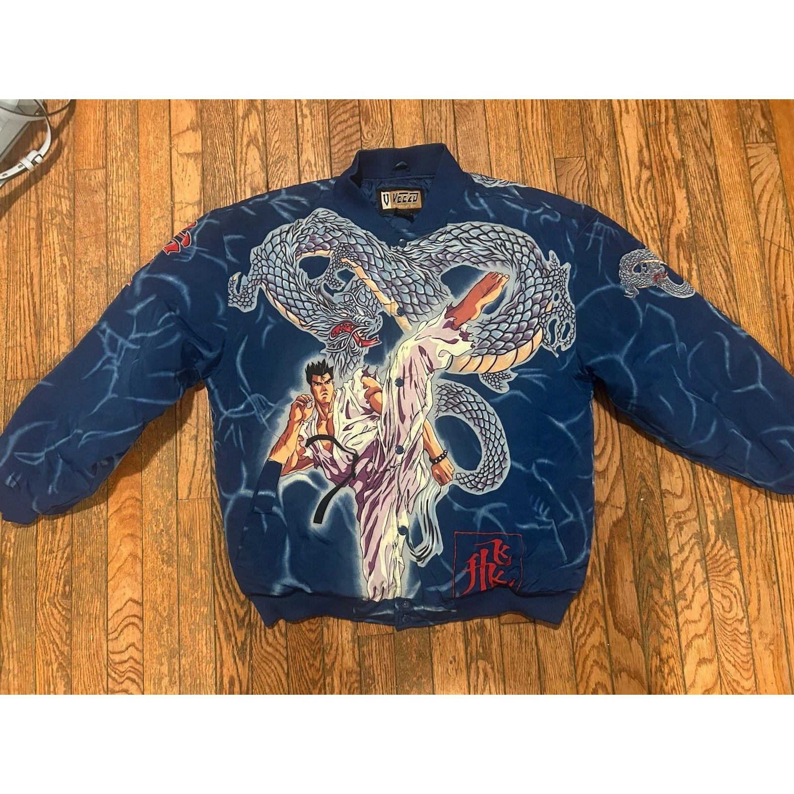 Vintage Veezo Wear Anime Bomber Jacket XXL Y2K Rare!!! Size US XXL / EU 58 / 5 - 1 Thumbnail