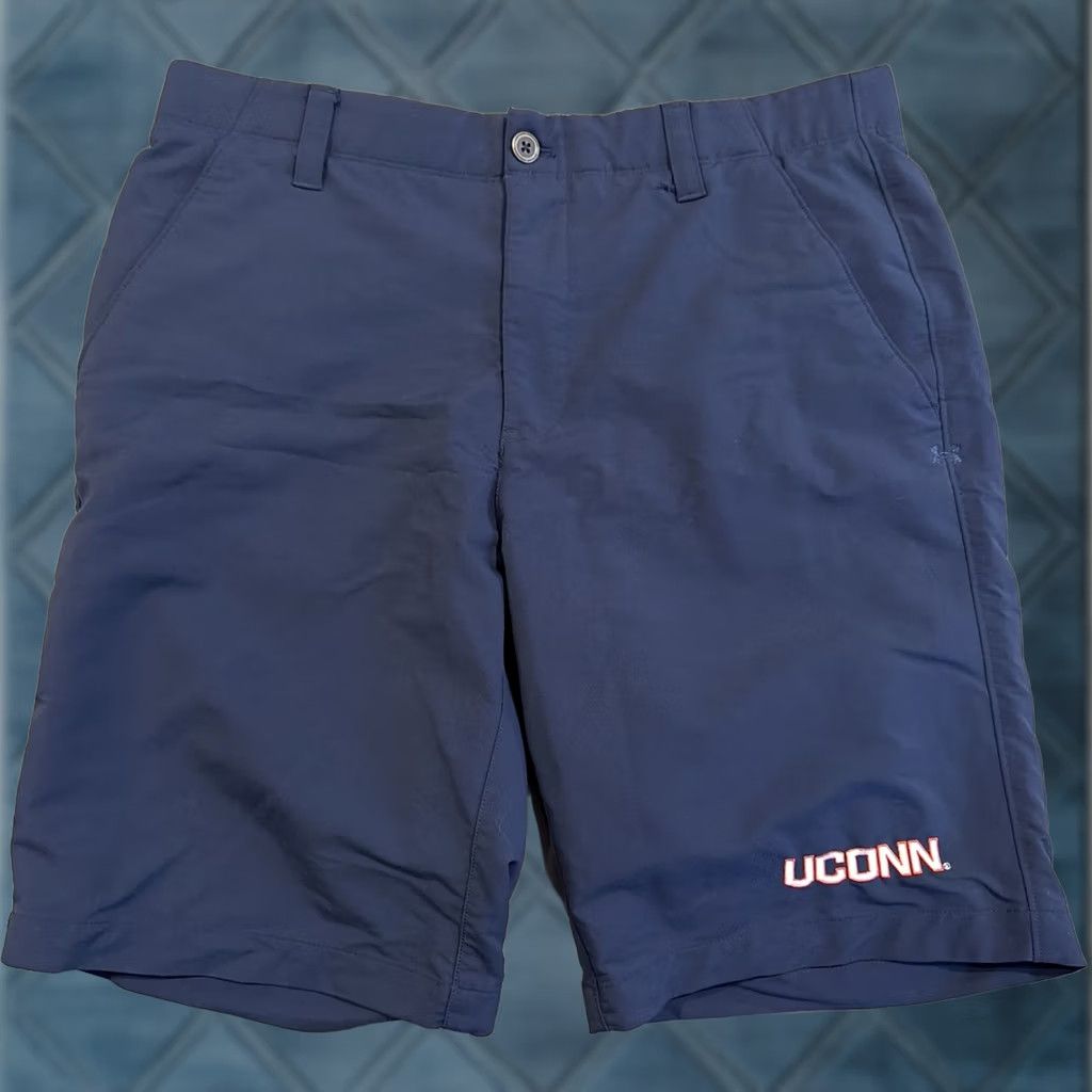 Under Armour Under Armour UCONN Embroidered Golf Shorts Bermuda Navy 34" X 10" Inseam Mens Size US 34 / EU 50 - 1 Thumbnail