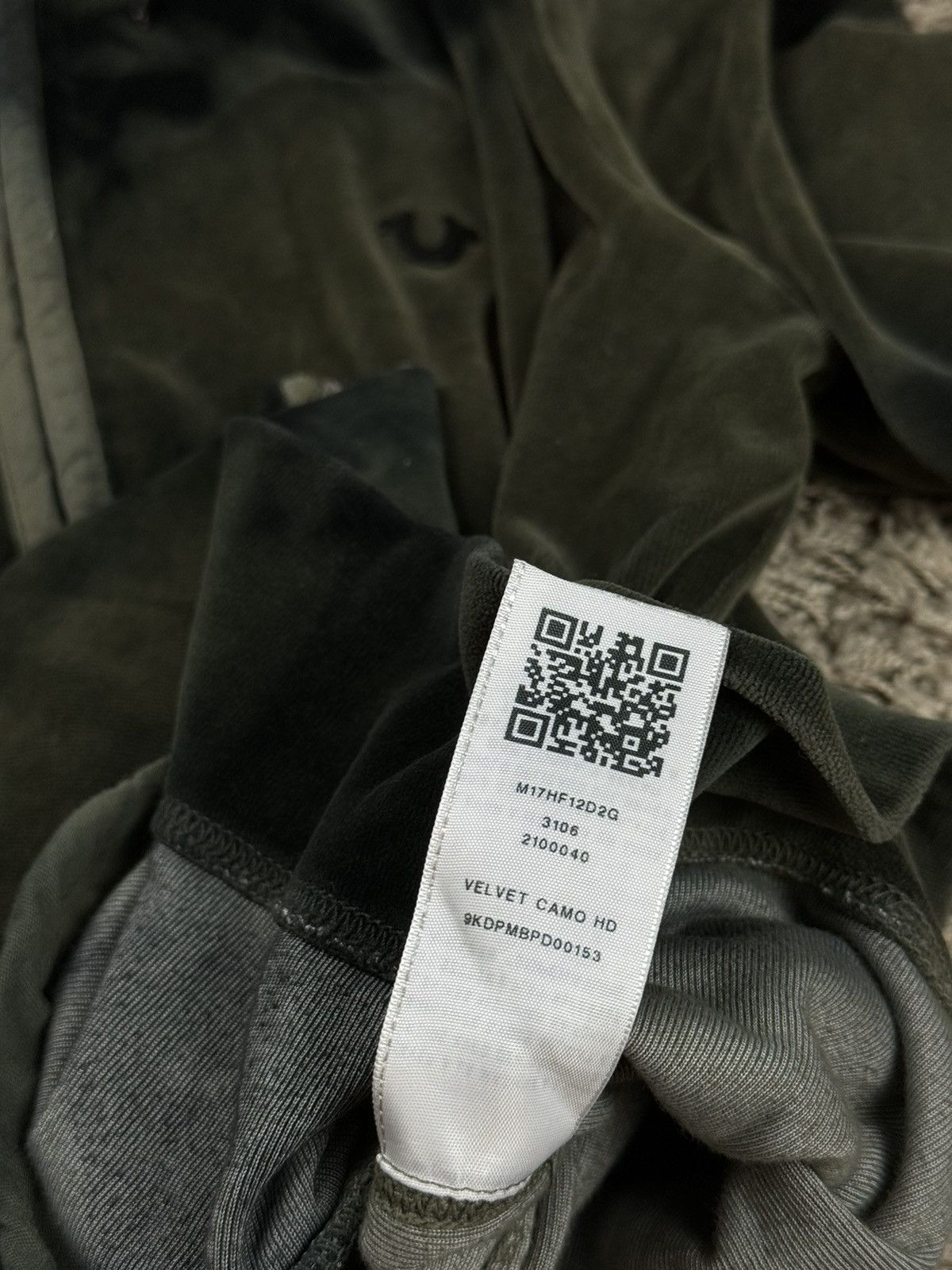 True Religion Zip velvet hoodie True Religion y2k original skate swag item Size US L / EU 52-54 / 3 - 4 Thumbnail