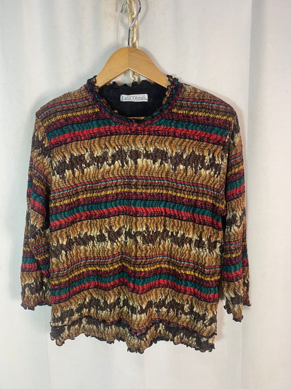 Other Lascolinas multicolor blouse shirt Size L / US 10 / IT 46 - 1 Thumbnail