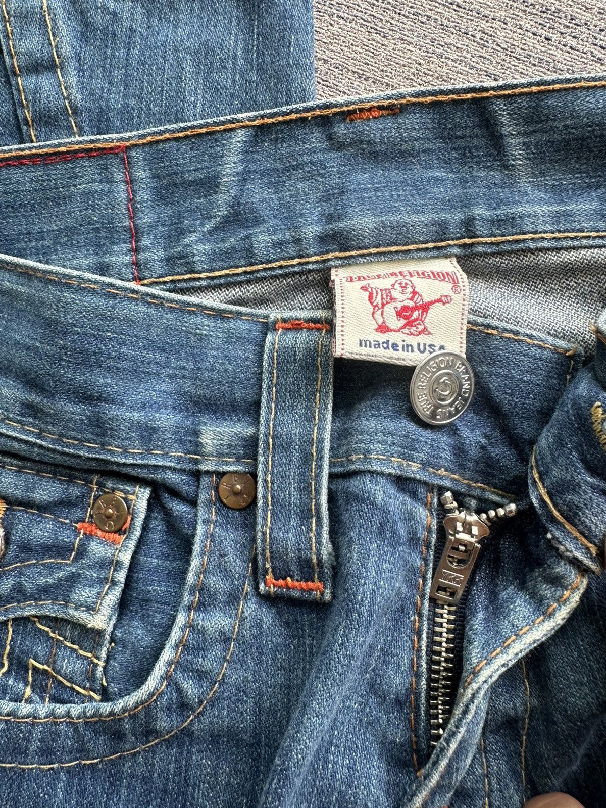 True Religion Vintage True Religion Denim Jeans Unisex Size 32" / US 10 / IT 46 - 5 Thumbnail