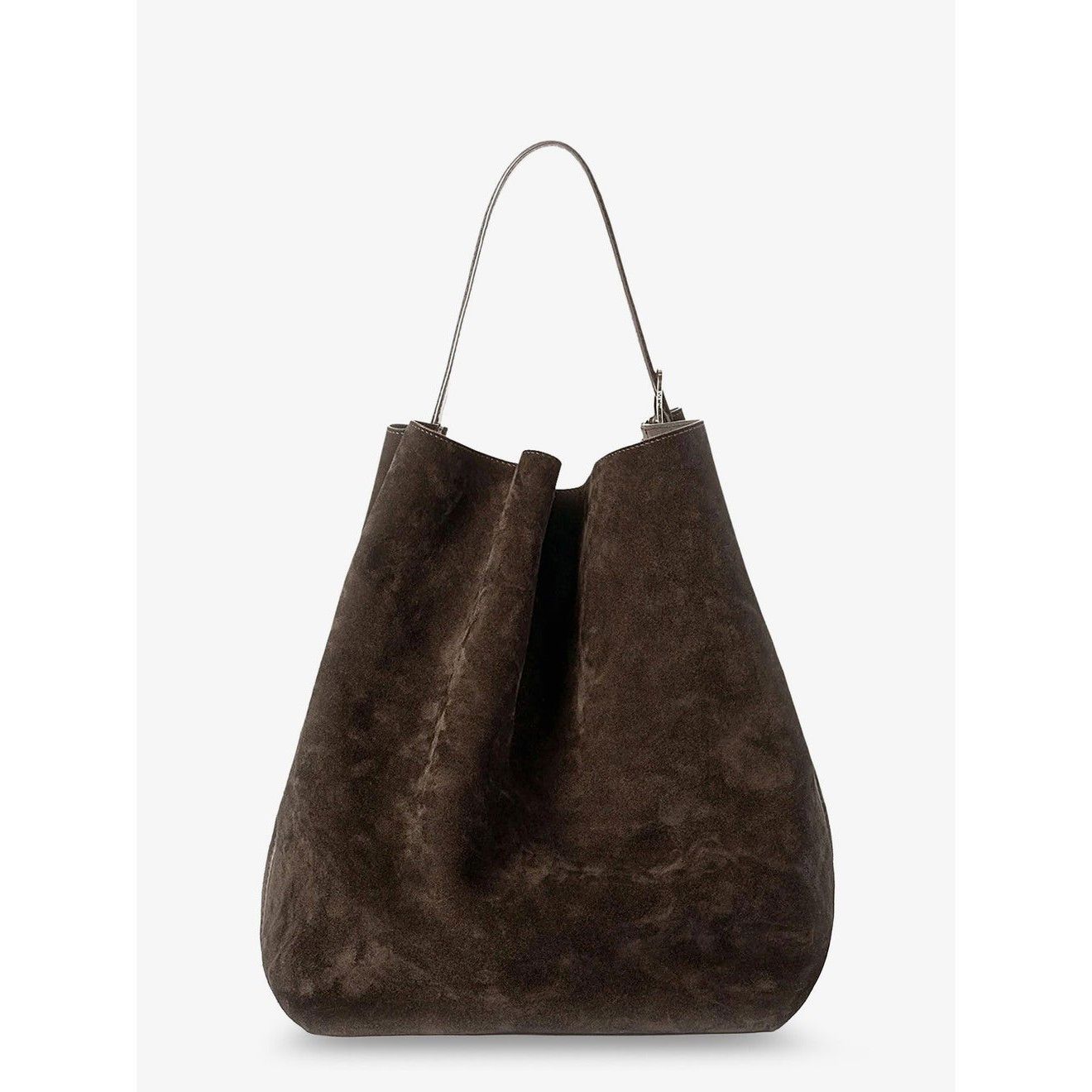 Toteme TOTEME Belted Tote Brown Suede Shoulder Bag New & Authentic Size ONE SIZE - 2 Thumbnail