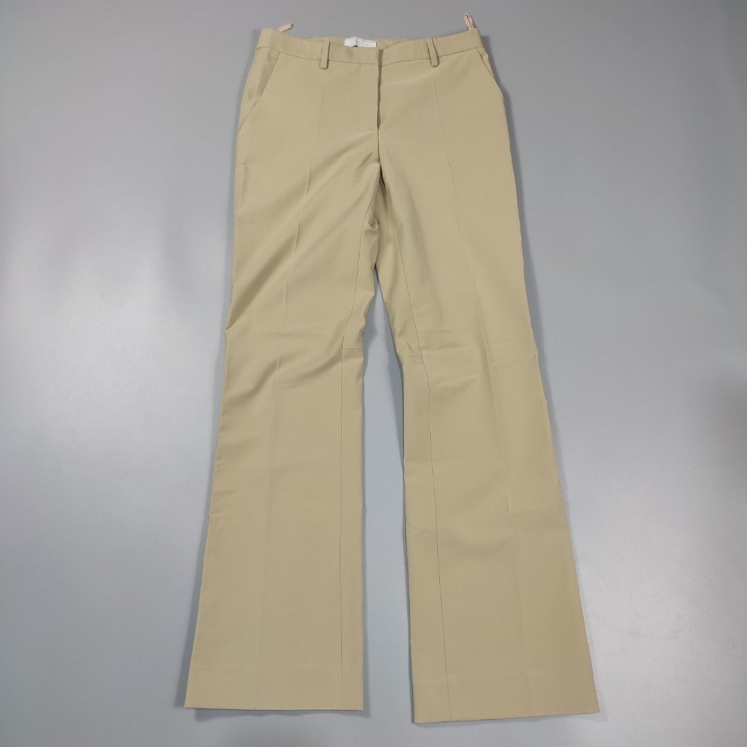 image of Prada Trousers in Khaki, Women's (Size 28)
