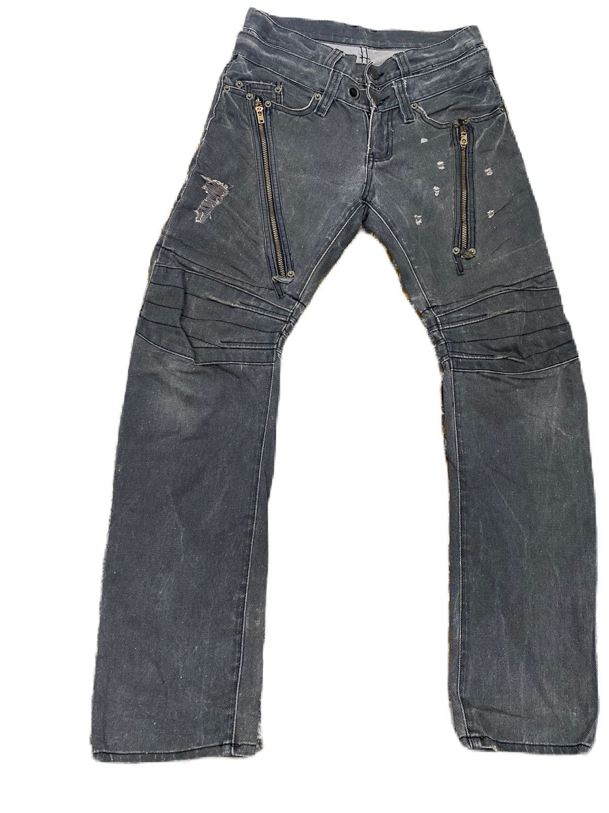 Japanese Brand JAPANESE BRAND PPFM DOUBLE WAIST DESIGN RIPPED STYLE Size US 32 / EU 48 - 3 Thumbnail