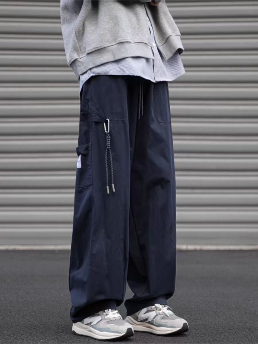 image of High Street Vintage Loose Casual Pants Blue, Men's (Size 31)