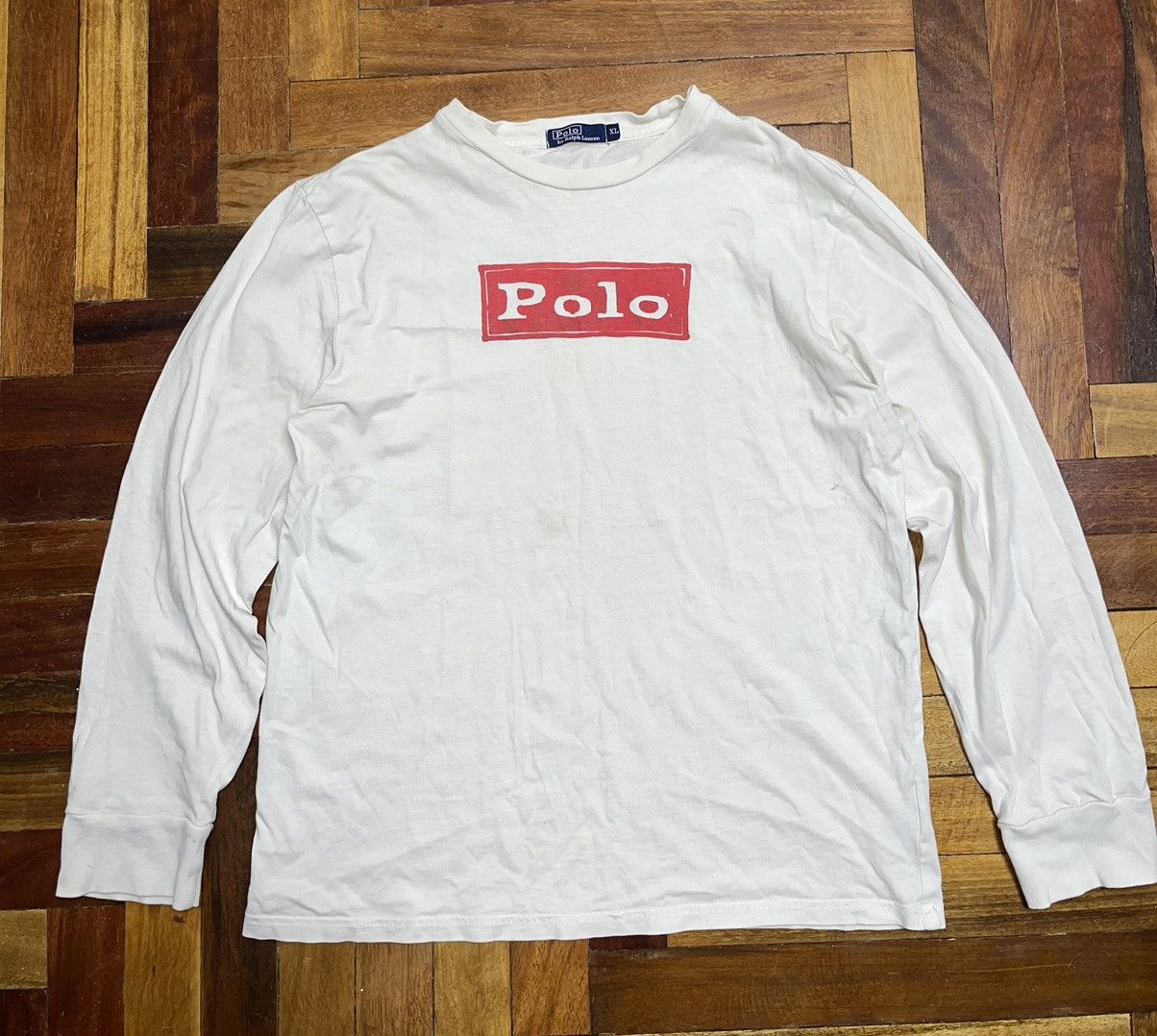 Polo Ralph Lauren × Ralph Lauren × Vintage Polo Ralph Lauren Vintage y2k Big Logo Longsleeve Size US XL / EU 56 / 4 - 1 Thumbnail