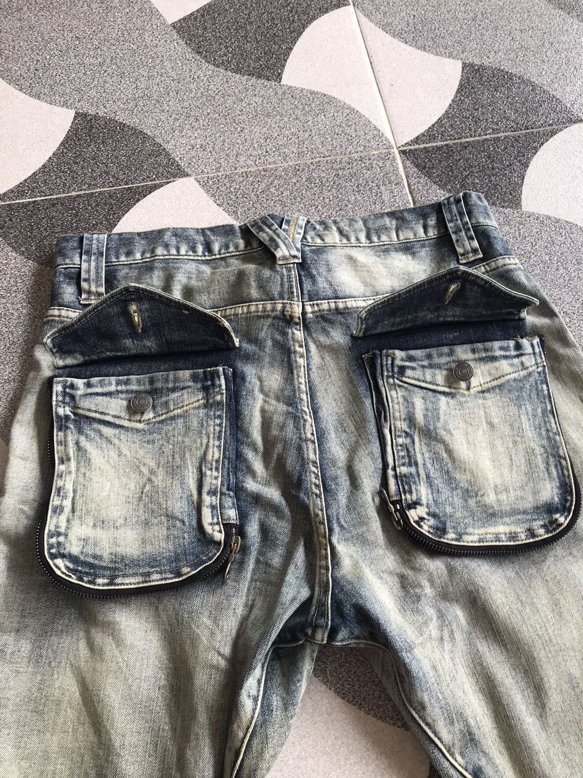 If Six Was Nine × Japanese Brand × PPFM PPFM Curved Washed Denim Size US 32 / EU 48 - 6 Thumbnail
