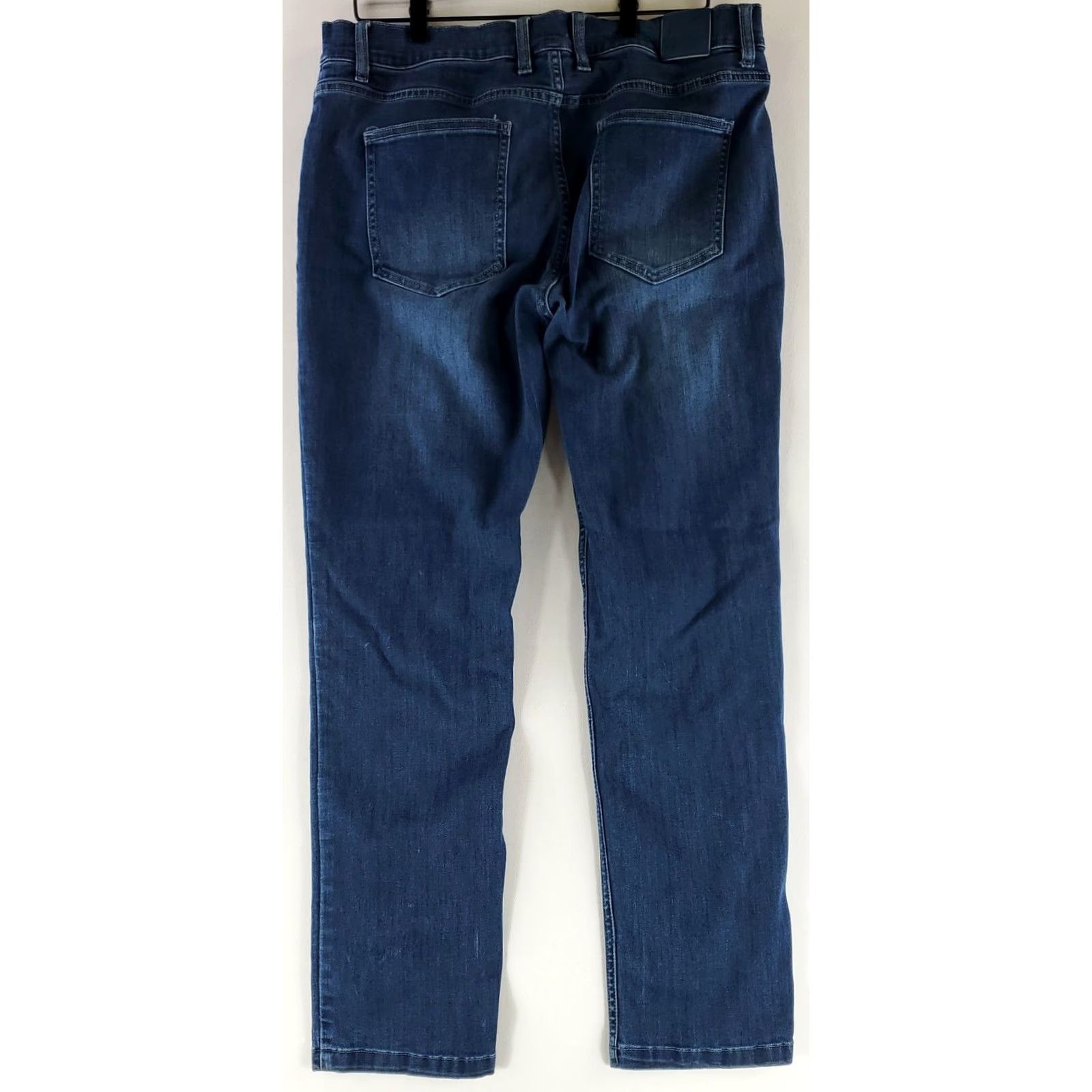 Vintage Mugsy Jeans Blue Straight Mens 35x32 Size US 35 - 3 Thumbnail