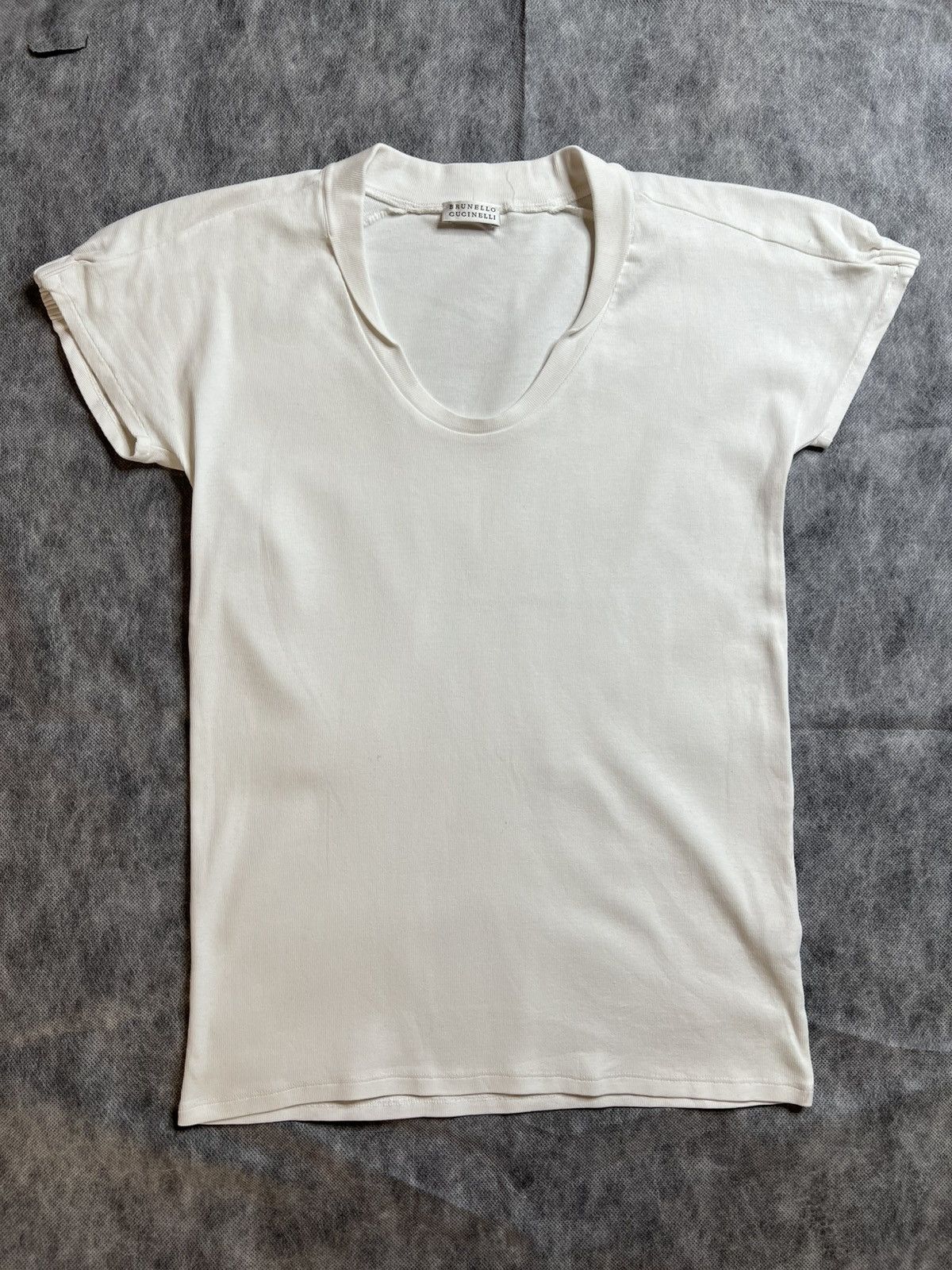 Brunello Cucinelli Brunello Cucinelli White T-Shirt Size XL / US 12-14 / IT 48-50 - 1 Thumbnail