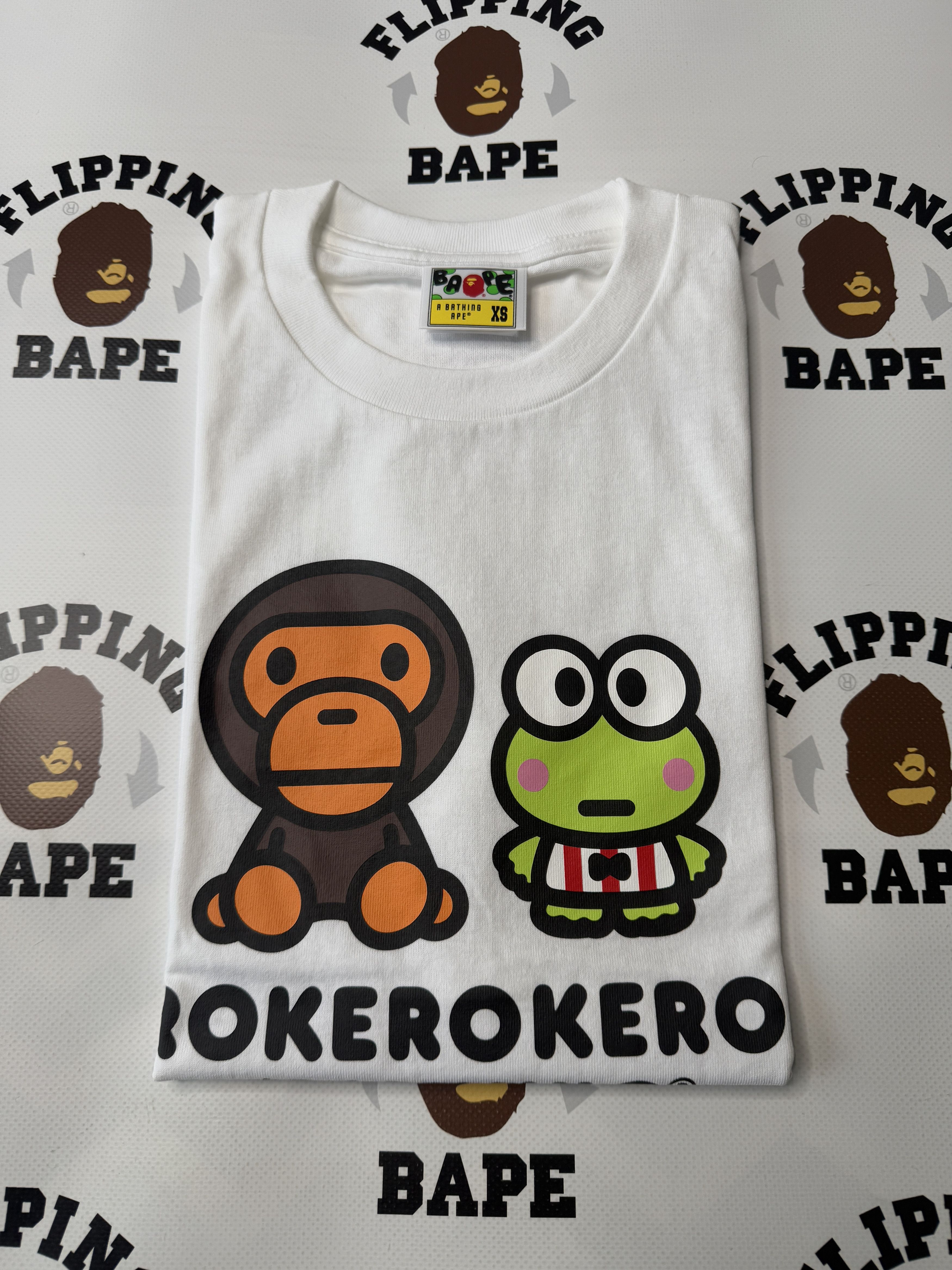 BAPE BABY MILO X KEROKEROKEROPPI TEE