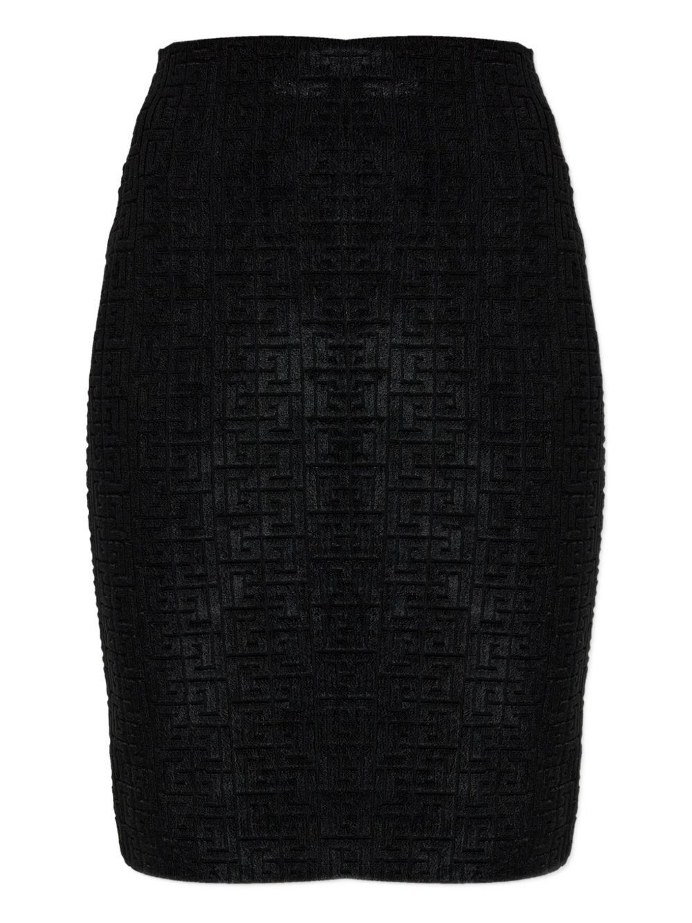 Balmain MONOGRAM MIDI SKIRT Size 25" / US 0 / IT 36 - 1 Thumbnail