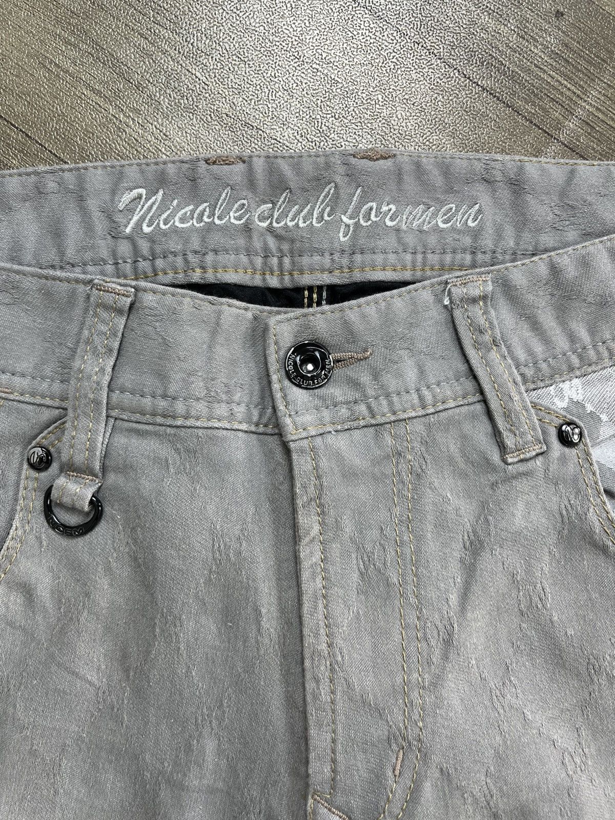Nicole Club 2000s Nicole For Men Stretchabke Bootcut Fleur Flared Jeans Size US 30 / EU 46 - 6 Thumbnail
