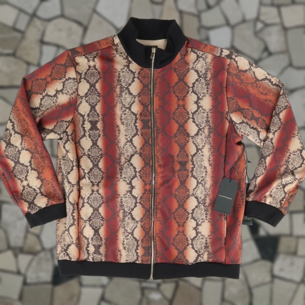 Skin MVP Frank Thomas Snake Skin Stretch Mock Long Sleeve Jacket Men's 2XL Size US XXL / EU 58 / 5 - 1 Thumbnail