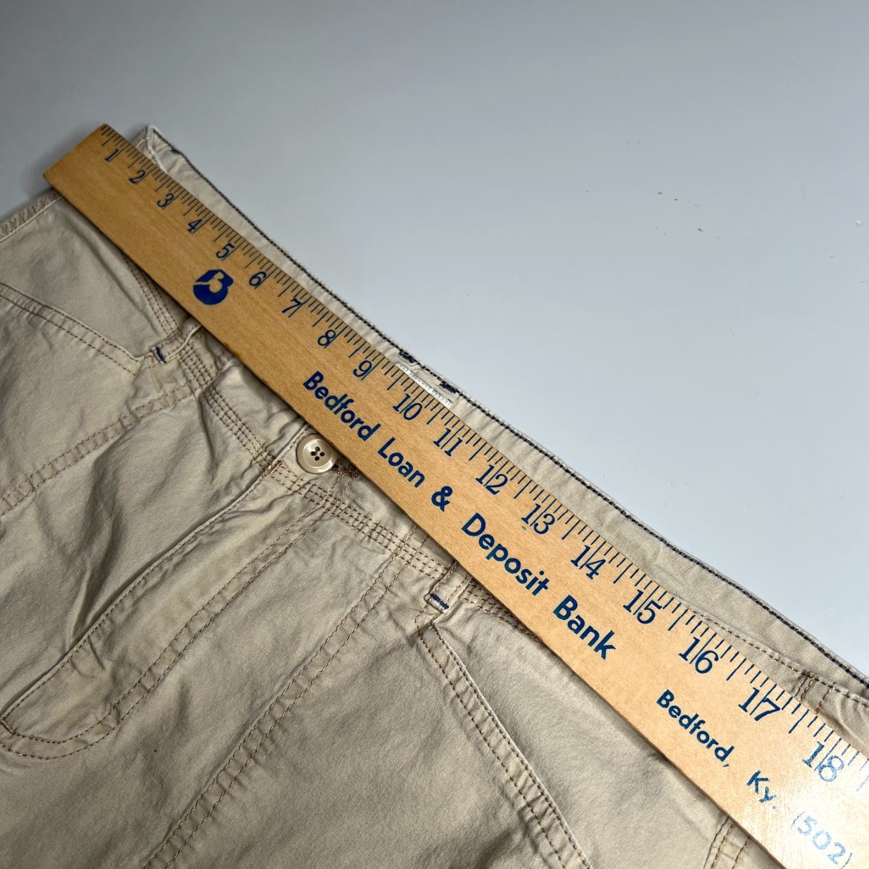 Vintage VINTAGE L.L.Bean Cargo Pants Womens 16 Regular Beige Utility Cotton Size 38" / US 16 / IT 52 - 7 Thumbnail