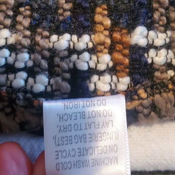 Vintage Coco + Carmen Knit Plaid Fall Sz. OS Shawl Jacket Size ONE SIZE - 12 Thumbnail