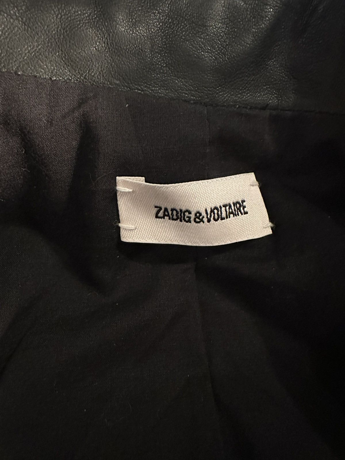 Zadig & Voltaire Zadig & Voltaire Leather Jacket Size L / US 10 / IT 46 - 3 Thumbnail