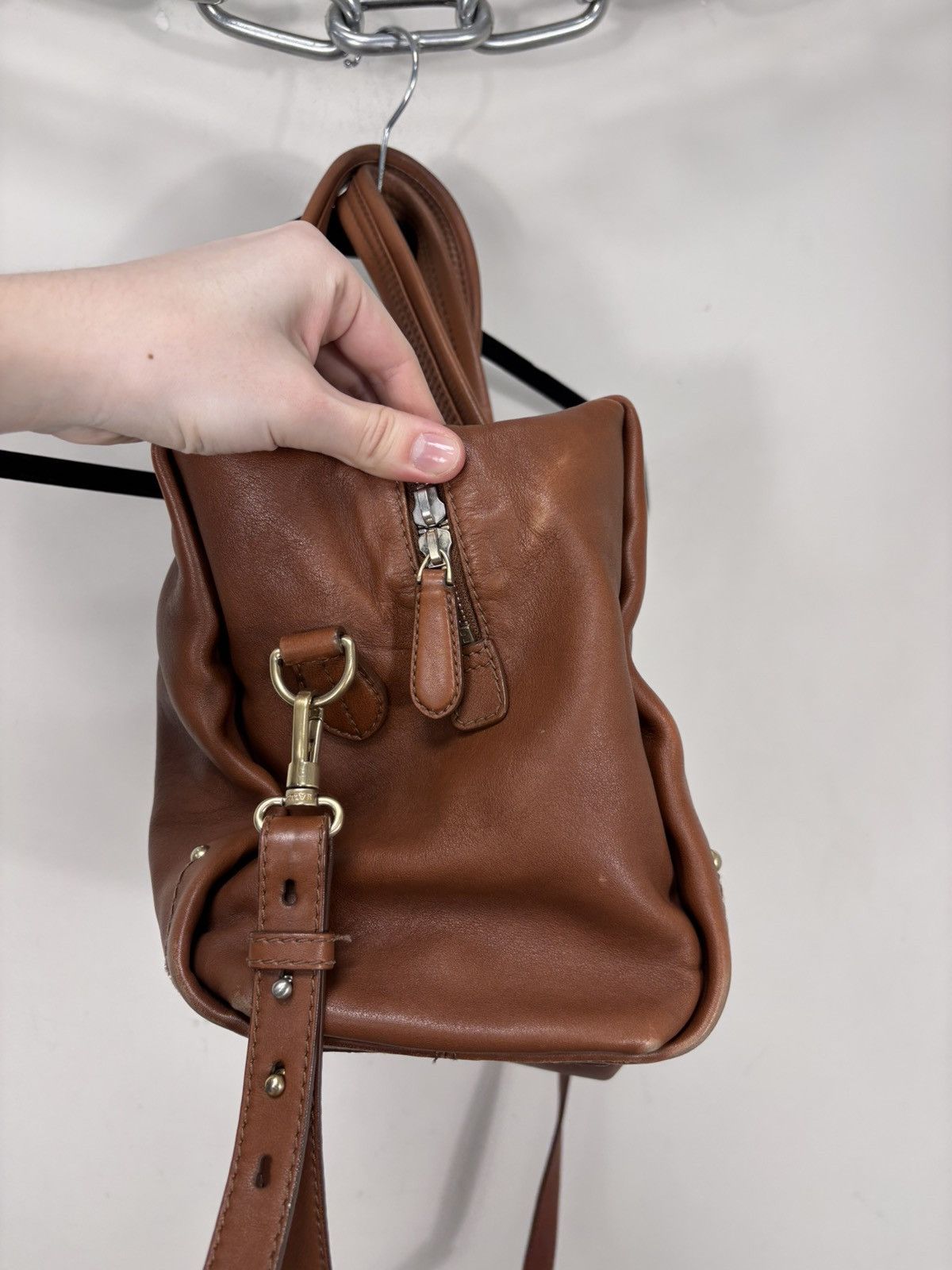 Bally Bally Madria Brown Genuine Leather Handle Bag Shoulder Size ONE SIZE - 8 Thumbnail