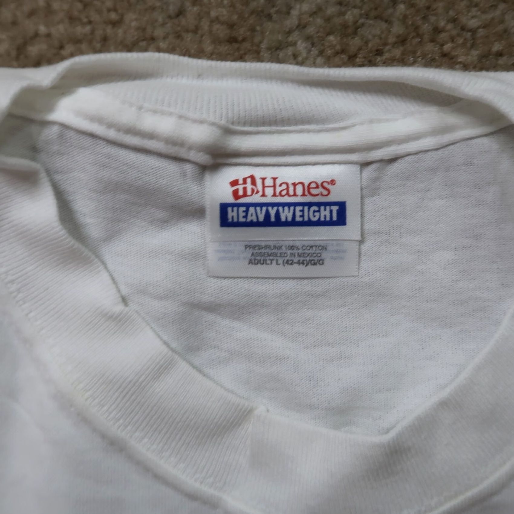 Hanes VINTAGE Hanes Santa Fe Railroad Shirt Mens Large White Short Sleeve 1990s Graphic Tee Size US L / EU 52-54 / 3 - 5 Thumbnail