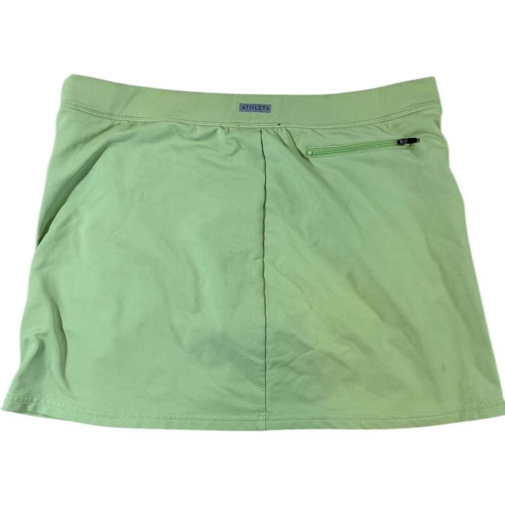 Athleta Athleta Green Athletic Skort Skirt Women's Small Zip Pocket Size 25" / US 0 / IT 36 - 2 Thumbnail