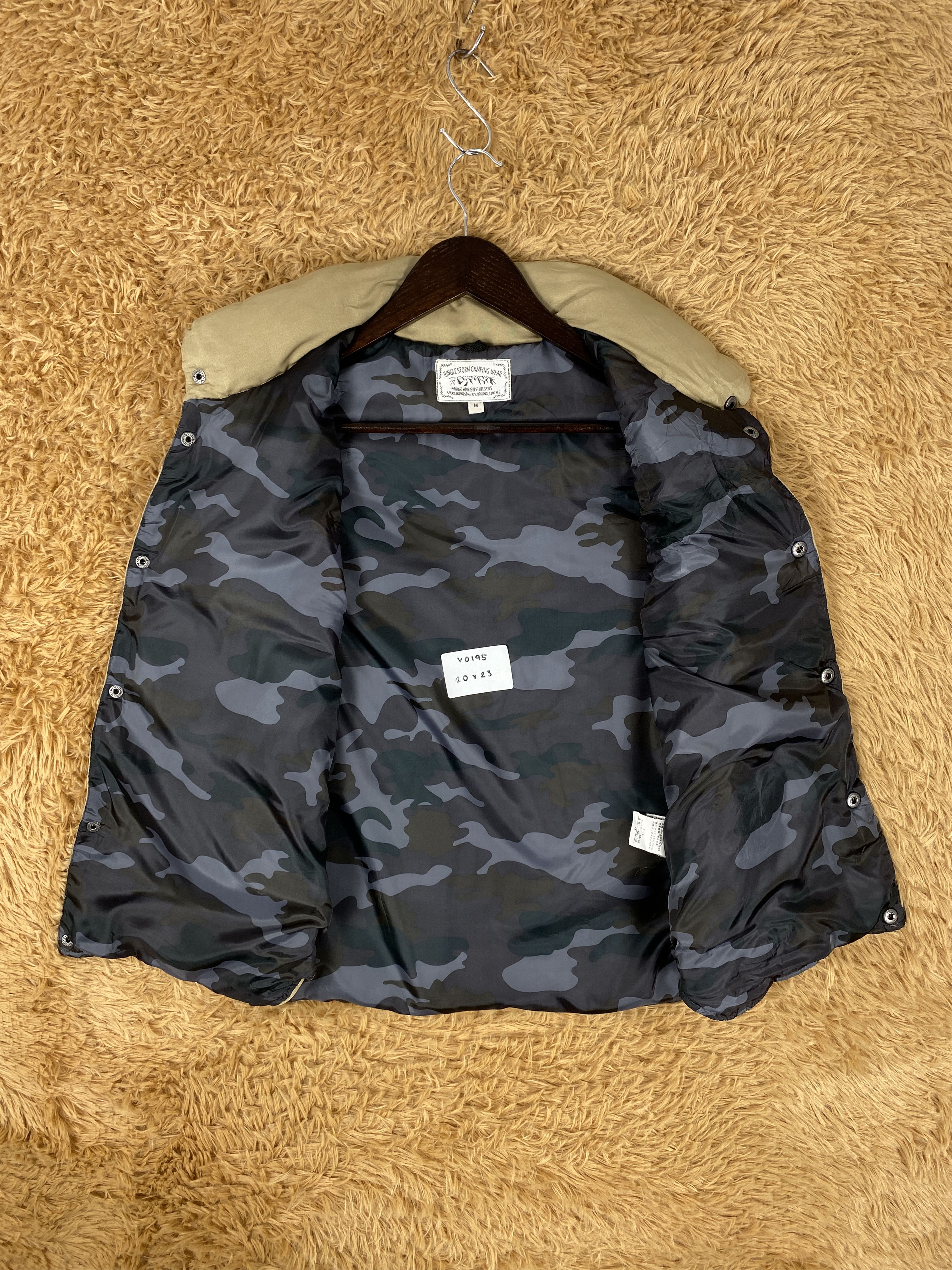 Japanese Brand Vintage Jungle Storm Puffer Camouflage Lining Vest Size US S / EU 44-46 / 1 - 6 Thumbnail