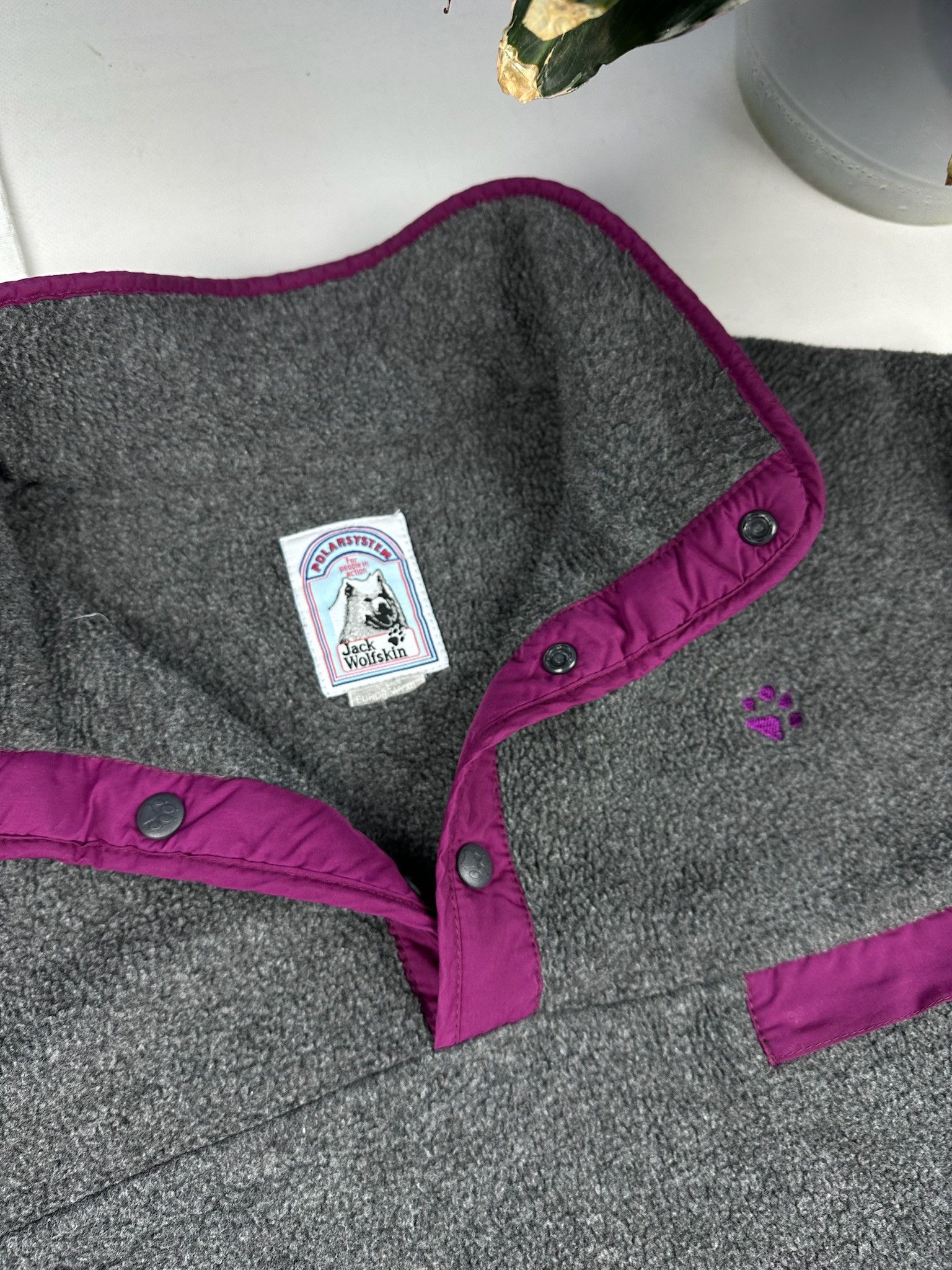 Jack Wolfskin Jack Wolfskin Sherpa Fleece Half Snap Button Patagonia style Size US XL / EU 56 / 4 - 4 Thumbnail