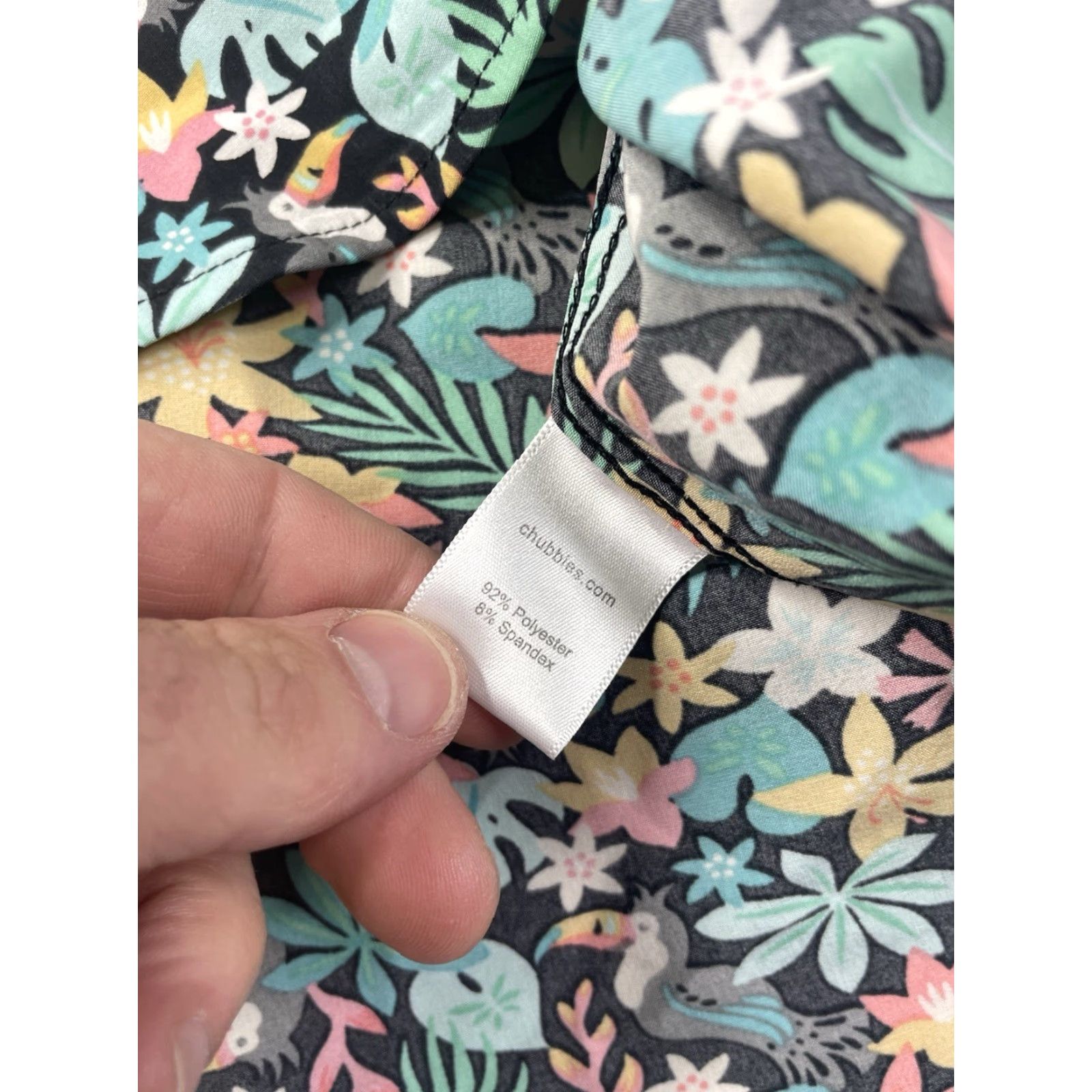 Chubbies CHUBBIES Popover Floral Hawaiian TOUCAN Macaw Button-Up Shirt Mens M Multicolor Hawaiian Theme Short Sleeve Size US M / EU 48-50 / 2 - 7 Thumbnail