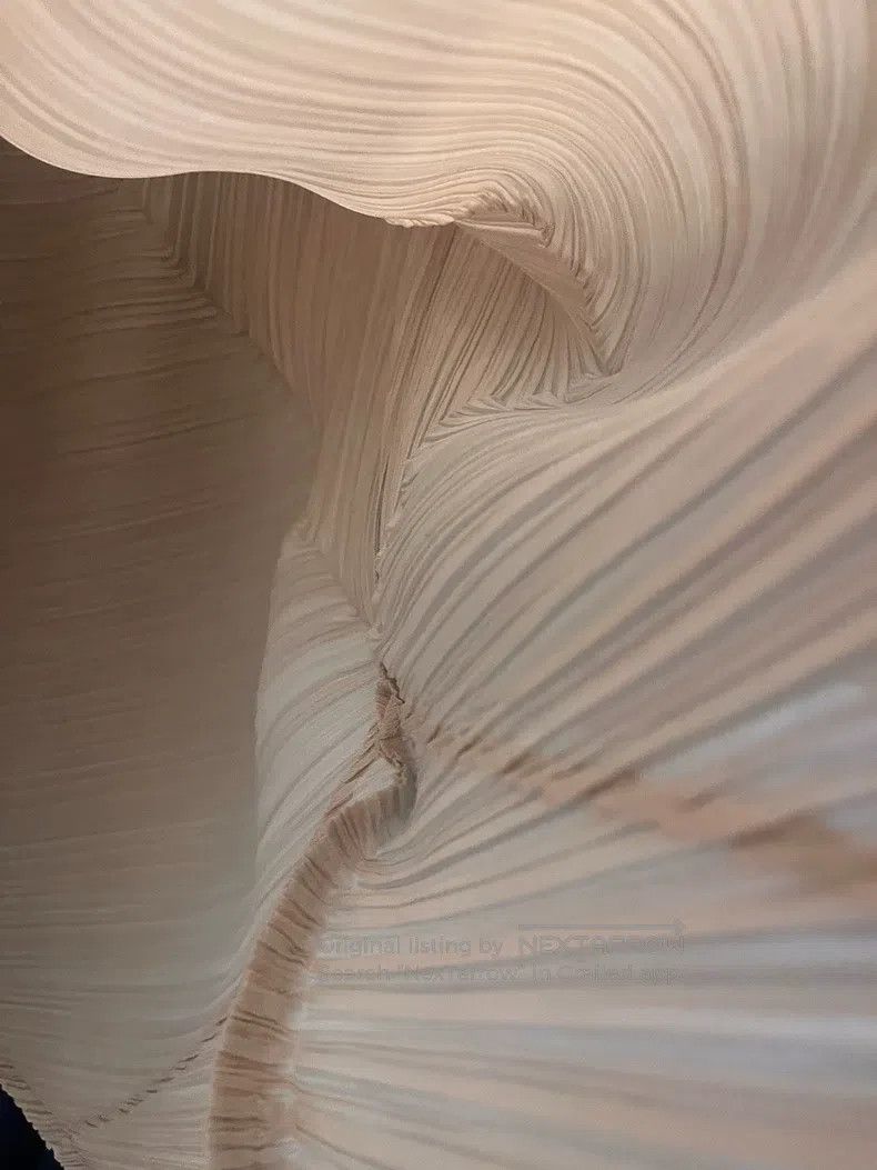 Issey Miyake Issey Miyake size:3 Beige Asymmetric Midi Skirt Size 22" - 7 Thumbnail