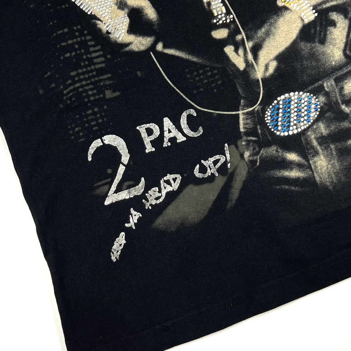 Rap Tees × Vintage Vintage Tupac 2pac Shakur Overprint Hip Hop Rap T Shirt - XL Size US XL / EU 56 / 4 - 9 Thumbnail