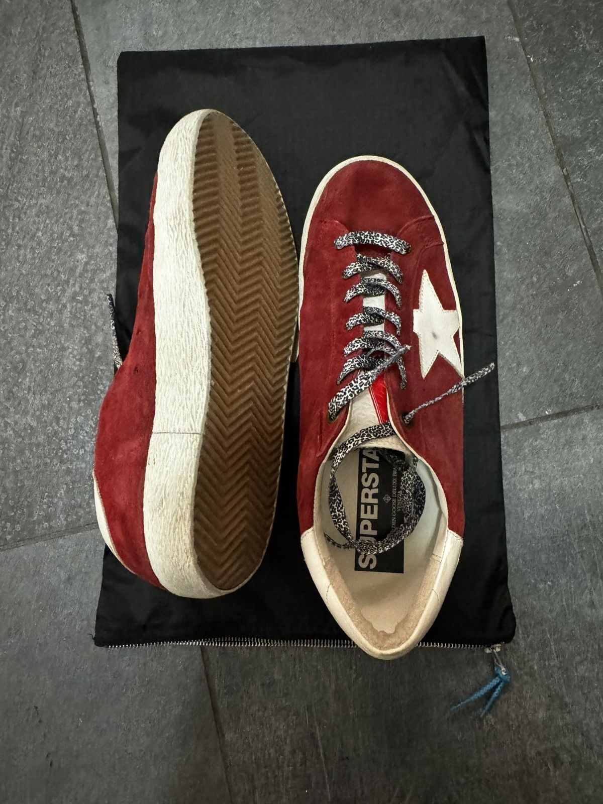 Golden Goose Red & White Golden Goode Sneakers Size US 10 / IT 40 - 3 Thumbnail