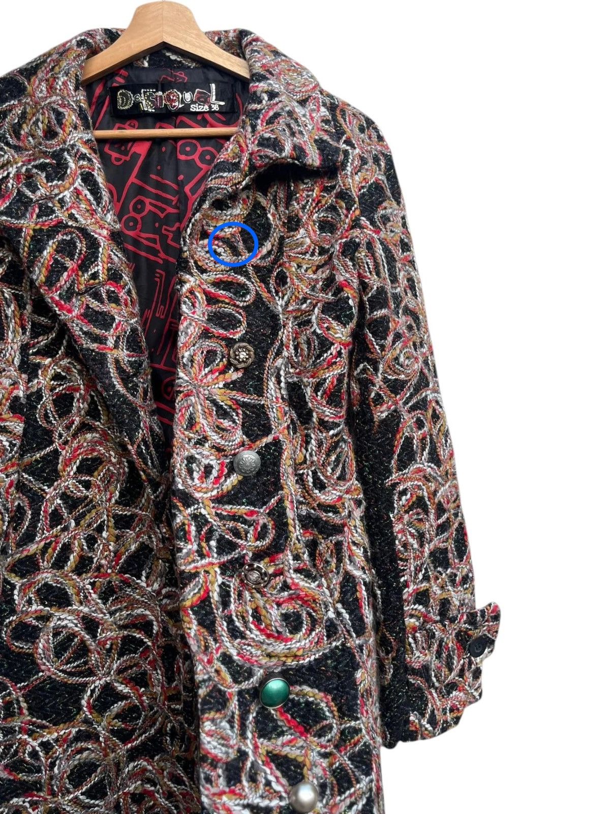Desigual Desigual Twisted Boucle Fitted Coat Size 38 Size M / US 6-8 / IT 42-44 - 13 Thumbnail