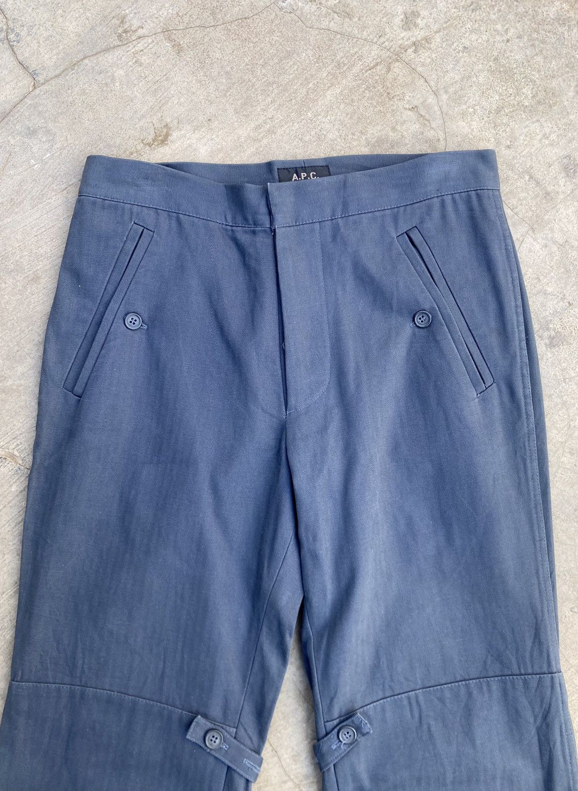 A.P.C. Apc Bondage Canvas Double Zipper Double Knee Pants Size US 31 - 7 Thumbnail