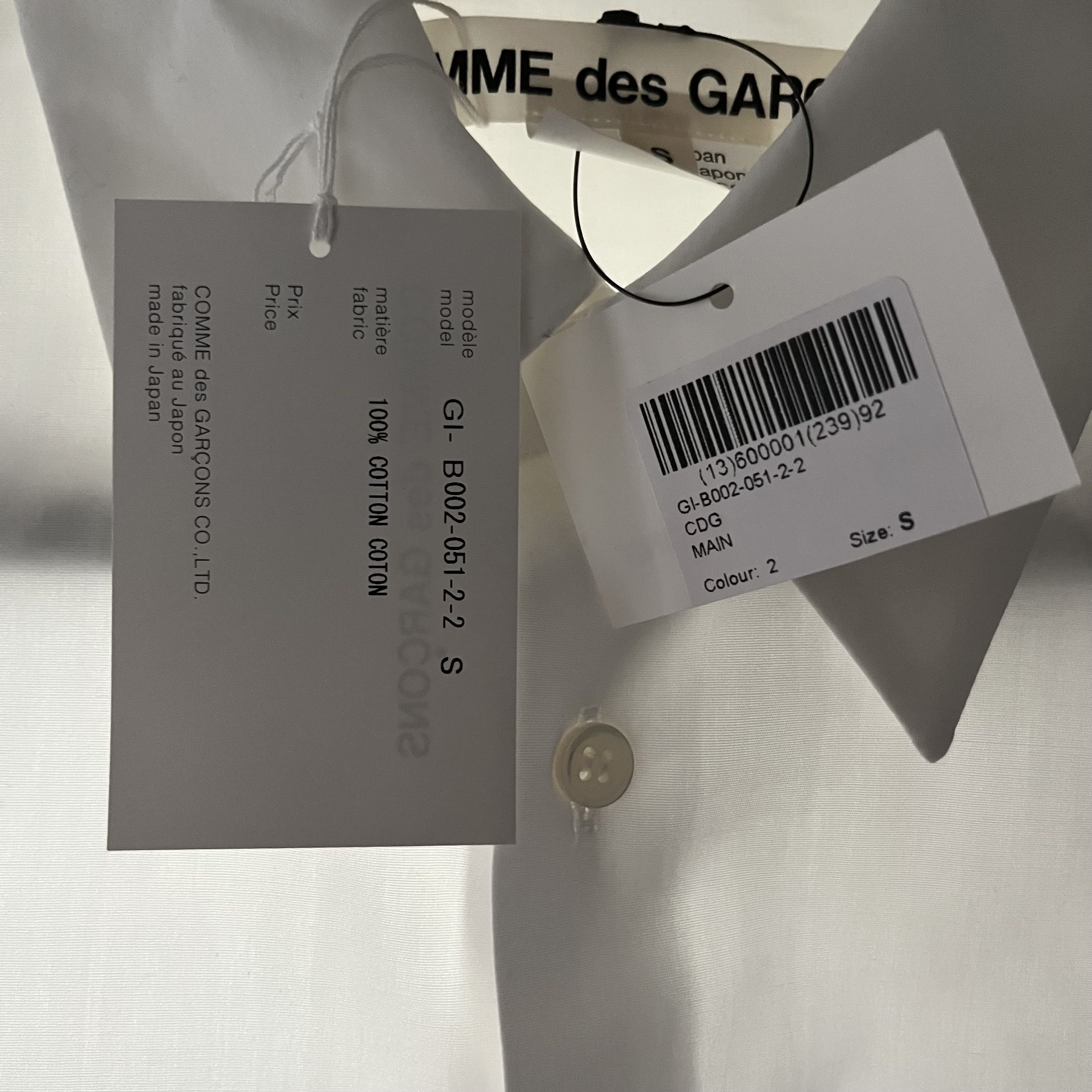 Comme des Garcons Comme des Garcons structured white shirt Size S / US 4 / IT 40 - 2 Thumbnail