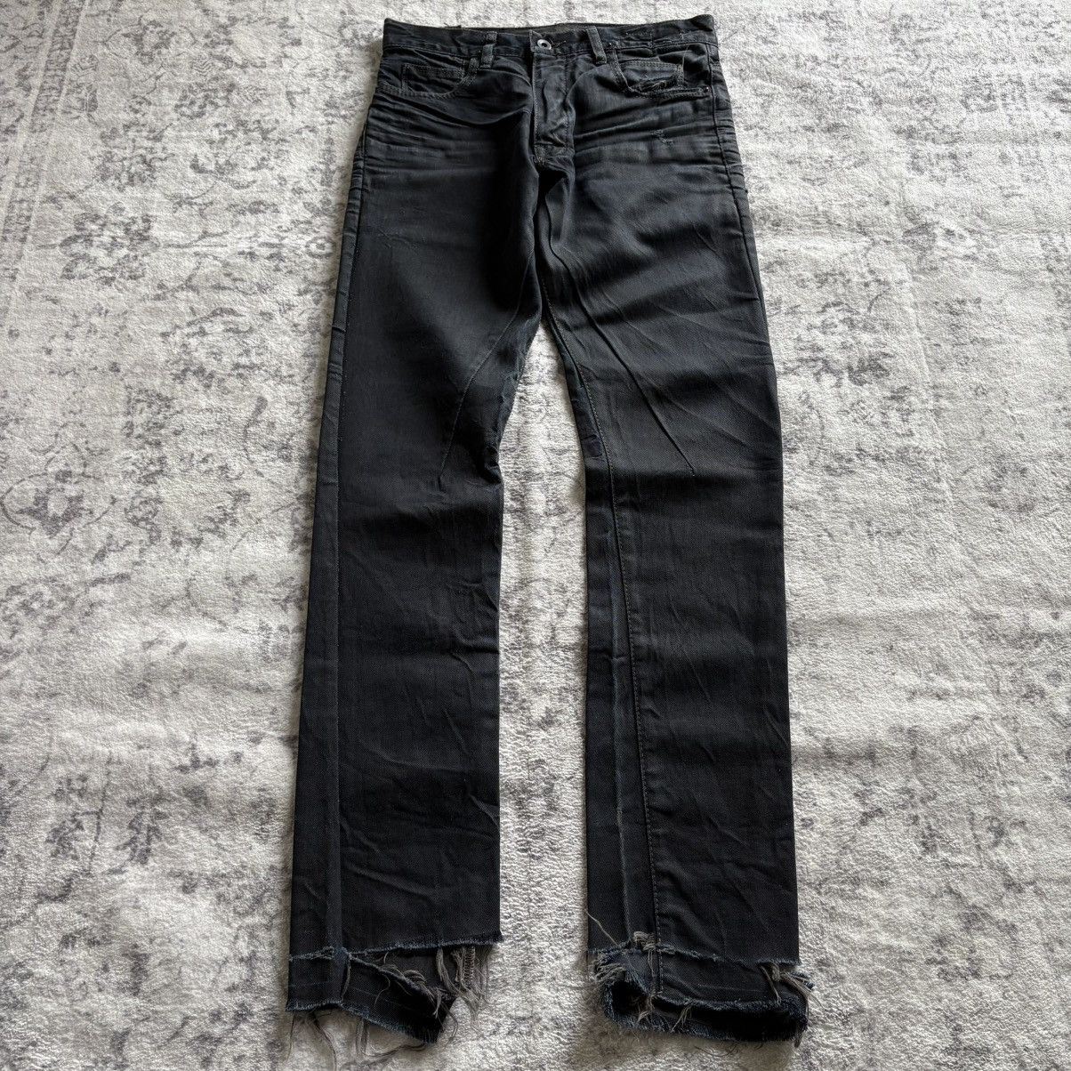 Pre-owned Olmar Mirta X Rick Owens Drksdhw Dark Dust Detroit Cut Jeans