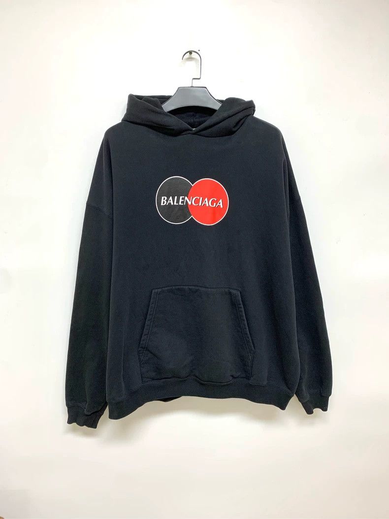 Balenciaga Balenciaga Logo Print Hoodie in Size M - dmc Size US M / EU 48-50 / 2 - 1 Thumbnail