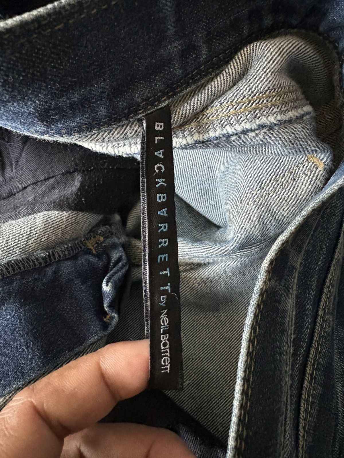 Neil Barrett BLACK BARRETT X NEIL BARRETT DISTRESSED JEANS Size US 33 - 7 Thumbnail