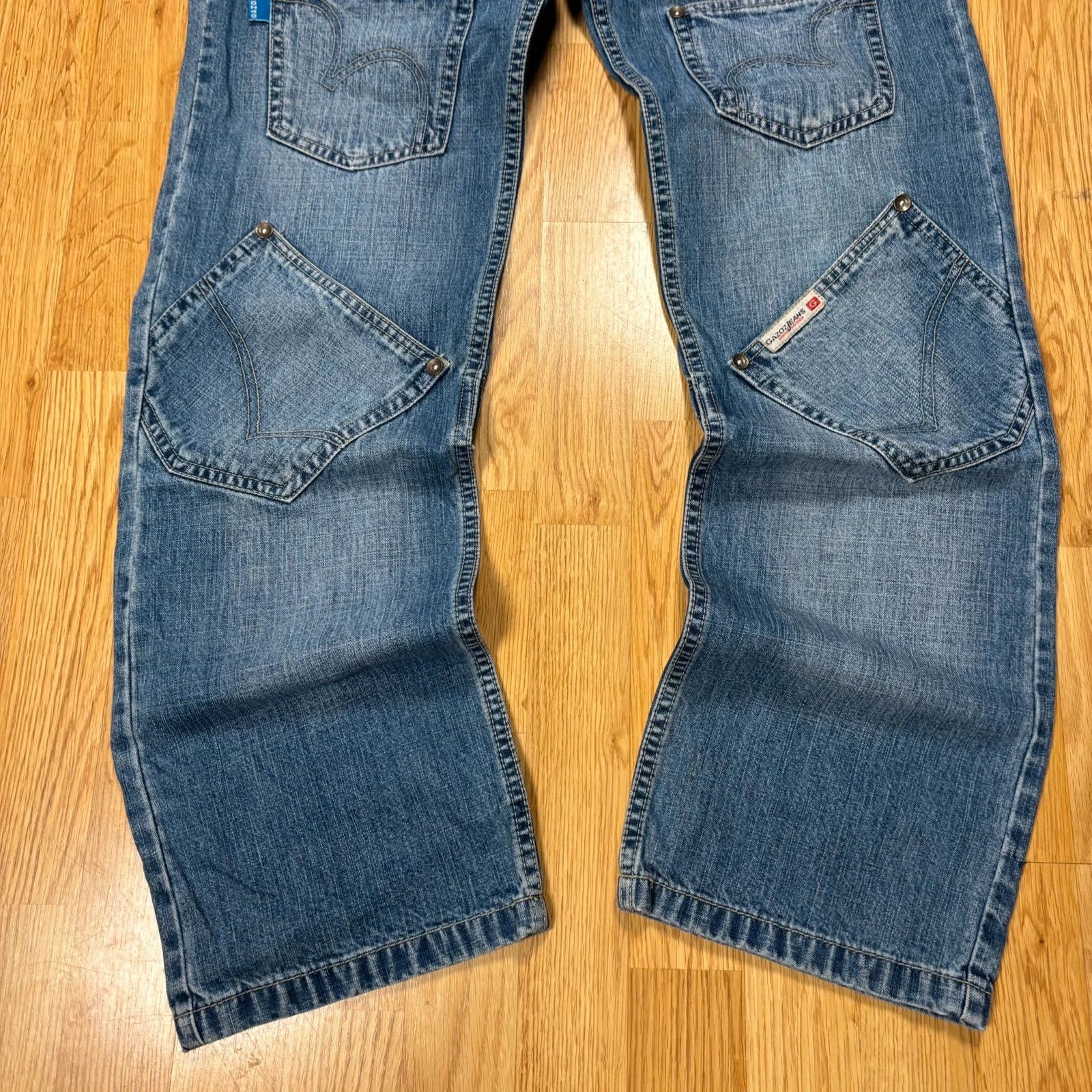Japanese Brand Gazoz Wide Leg Denim Jeans 28 Size US 28 / EU 44 - 4 Thumbnail