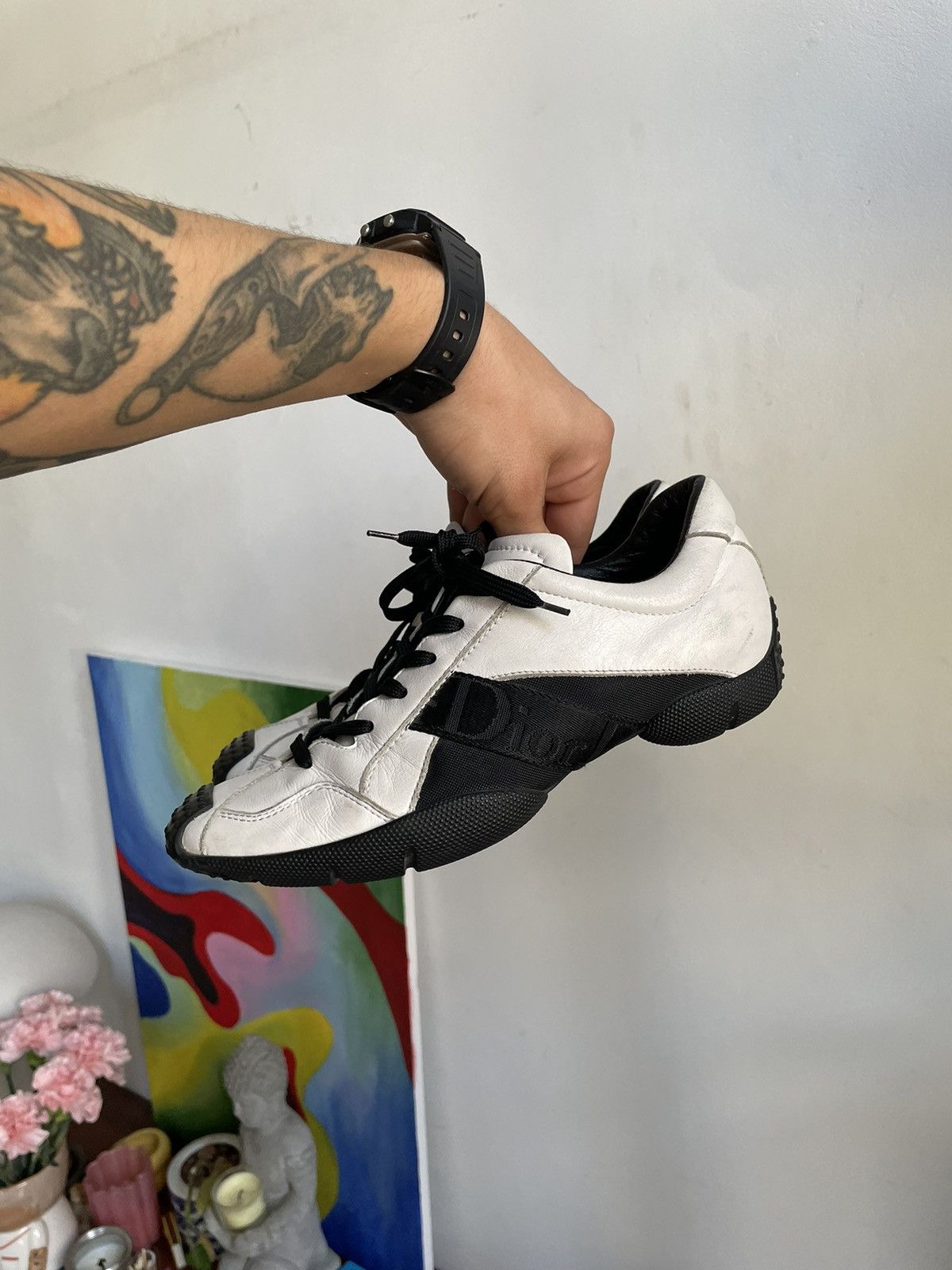 Dior Vintage Dior boxing leather sneakers 2000s Size US 7.5 / IT 37.5 - 15 Thumbnail